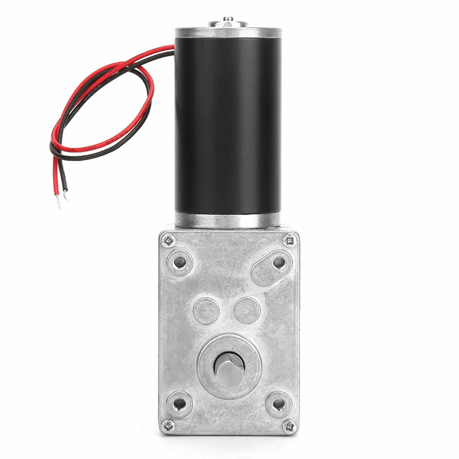 Silnik elektryczny 12V 50 RPM z przekładnią ślimakową, wysoki moment obrotowy, 8mm wał dwustronny, zmniejszona prędkość obrotowa