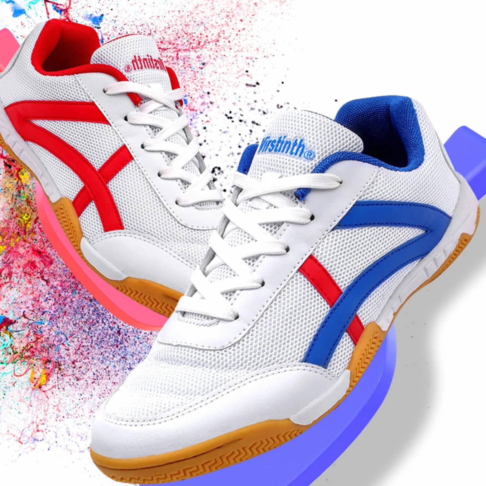 Buty do tenisa stołowego męskie damskie oddychające buty halowe miękkie dno lekkie do pickleballa