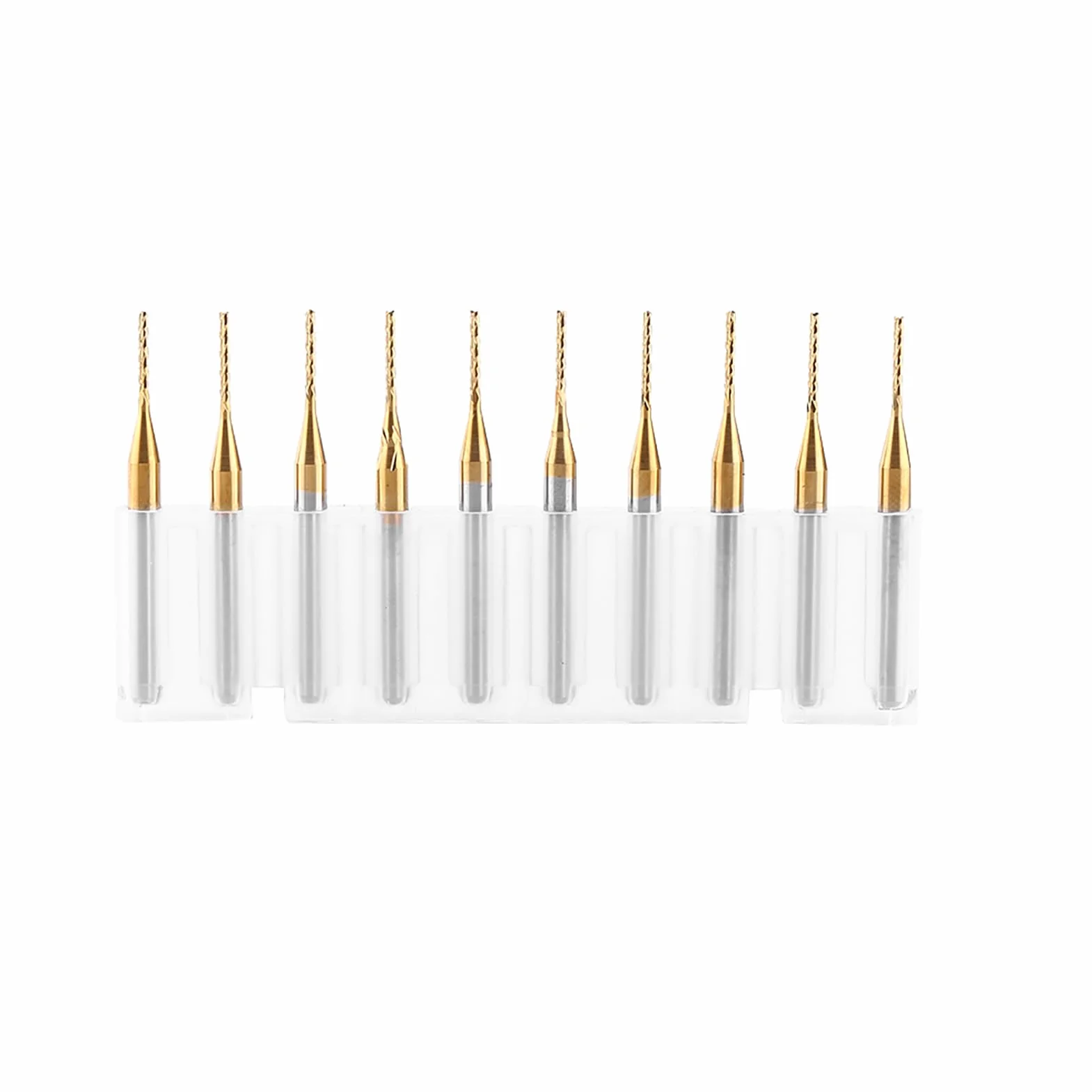 10 sztuk wolframu PCB zestawy frezów trzpieniowych 1mm Cnc Fraeser frez trzpieniowy 1mm węglika CNC Router wiertła do frezowania trzpieniowego wiertła do otworów narzędzie 3.175mm X 1mm