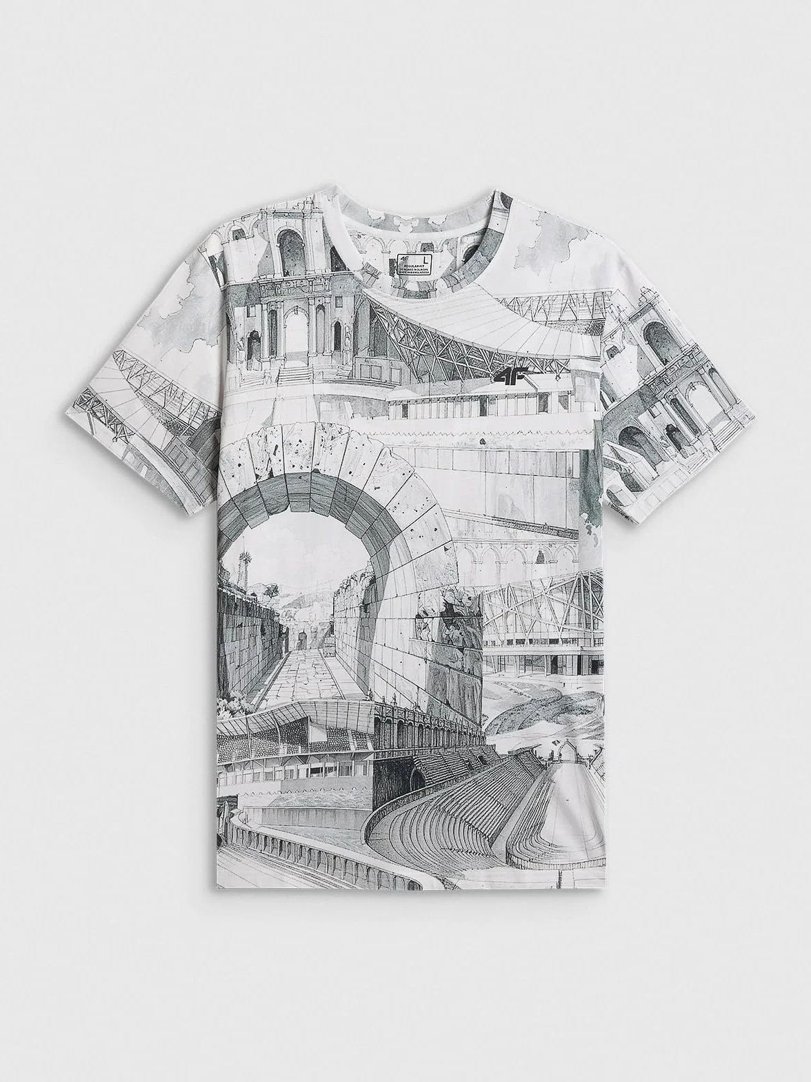 KOSZULKA MĘSKA TSHIRT 4F BAWEŁNA SUPER MATERIAŁ