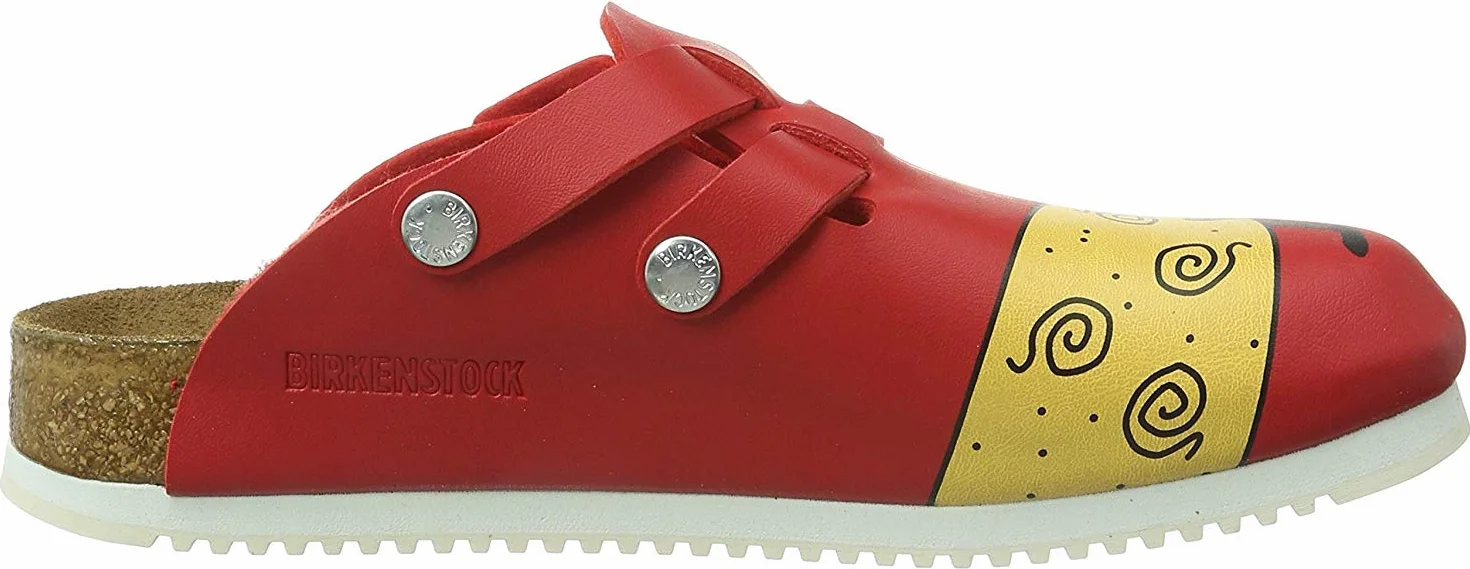 BIRKENSTOCK Kay Profesjonalne chodaki, Czerwony kot czerwony, 38 EU Schmal