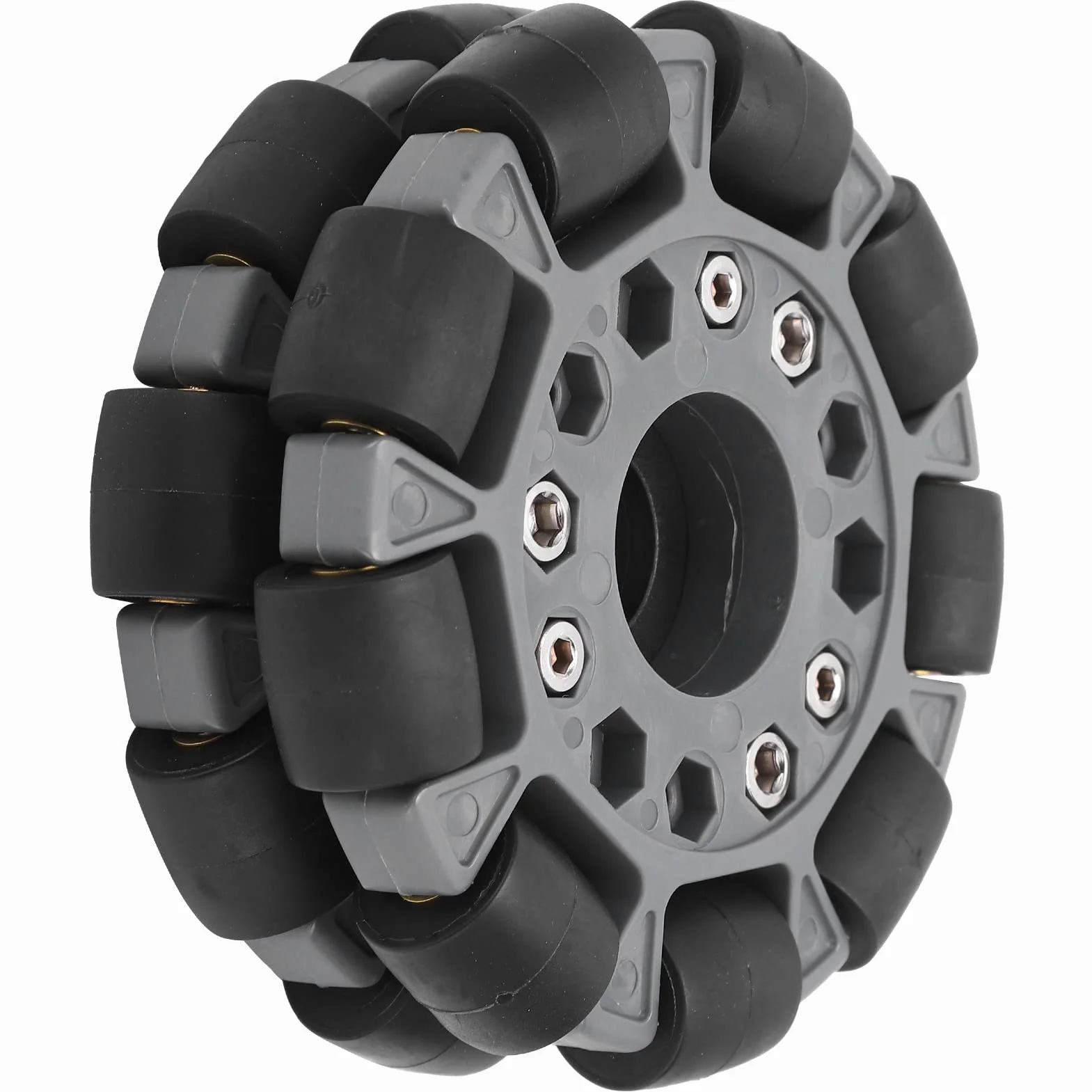 Podwójne Koło Dookólne, Plastikowe Podwójne Koło Dookólne 100 Mm z platformą ładującą 20 Kg Zestaw Robotyczny 14049