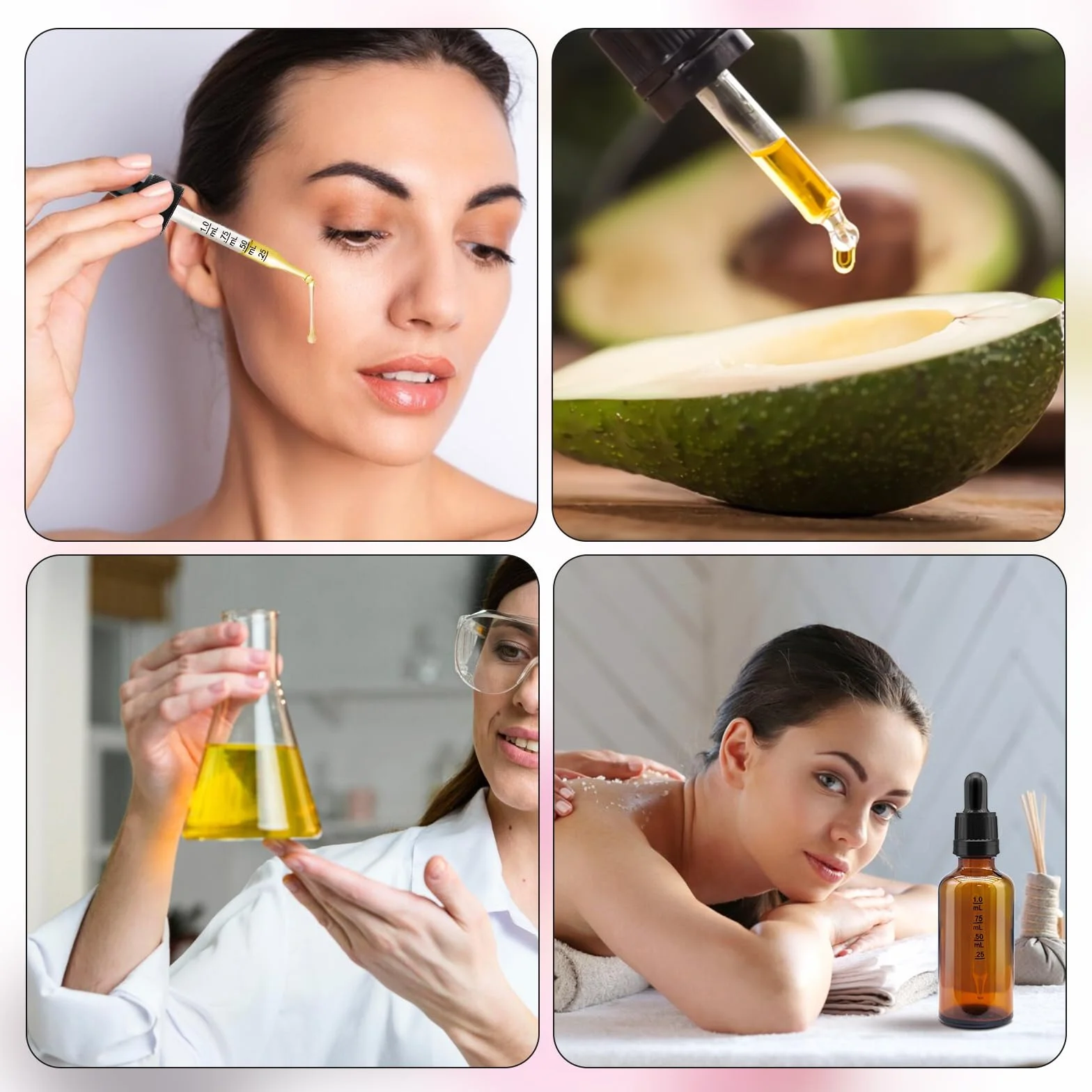 Butelka z Pipetą, 6 Szt. 50 ml, Apteczna, z Lejkiem, Naklejką i Etykietą, z Brązowego Szkła, Kroplomierz Na Olejki Eteryczne, Perfumowane, Aromaterapię