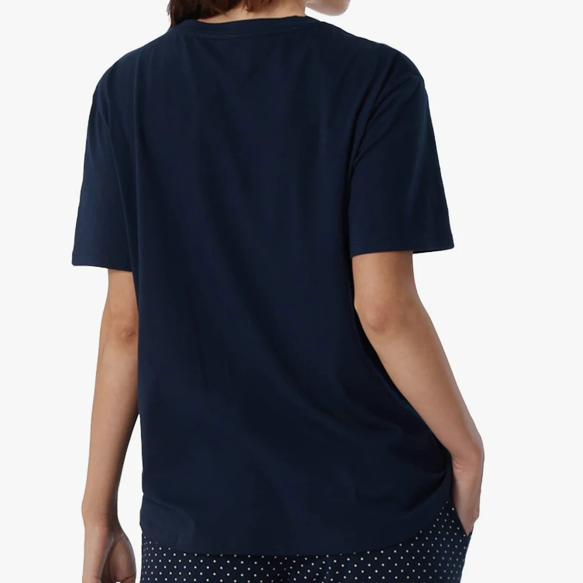 Schiesser Damen Schlafshirt kurzarm Baumwolle - Mix + Relax