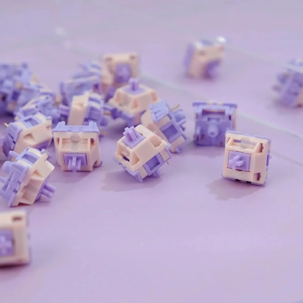 MMD Princess V2 Switch, 5Pin Linear/Tactile Pre-lubed Holy Panda Similar Switch for Custom Mechanical Keyboard (Color : Linear 45gf, Size : 30PCS)