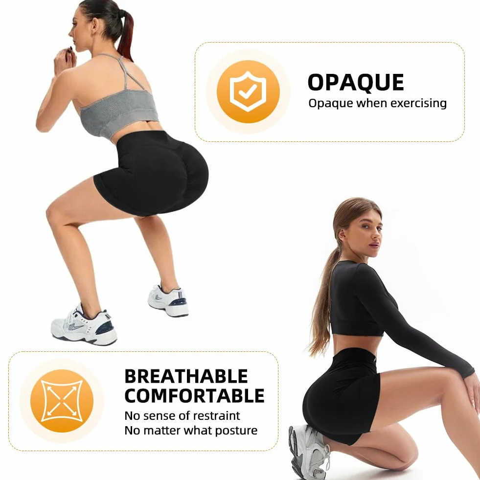 Damskie spodenki sportowe z wysokim stanem do jogi push-up na siłownię trening fitness bieganie
