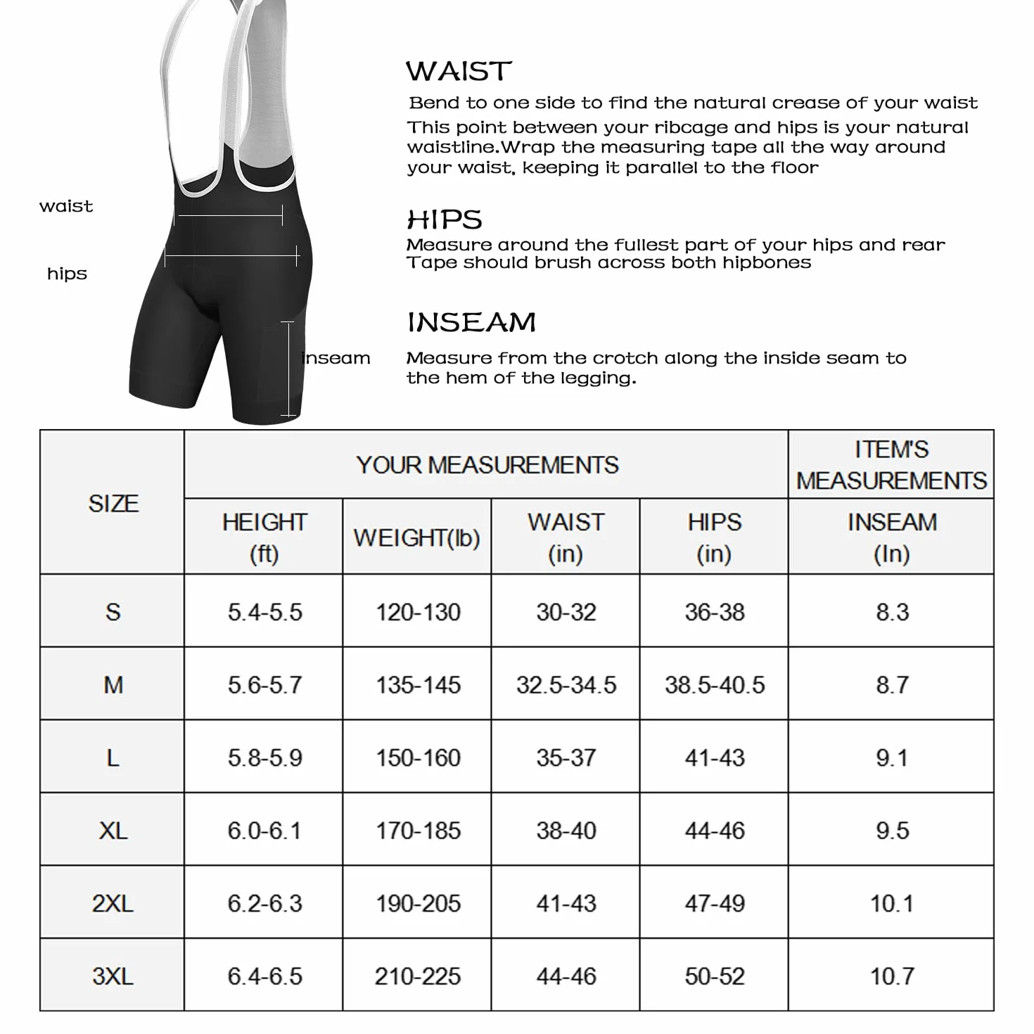 Lo.gas Męskie spodenki do jazdy na rowerze, spodenki do jazdy na rowerze dla mężczyzn, żelowe wyściełane kieszeniami, spodenki szosowe oddychające Quick-Dry, czarny, XXL