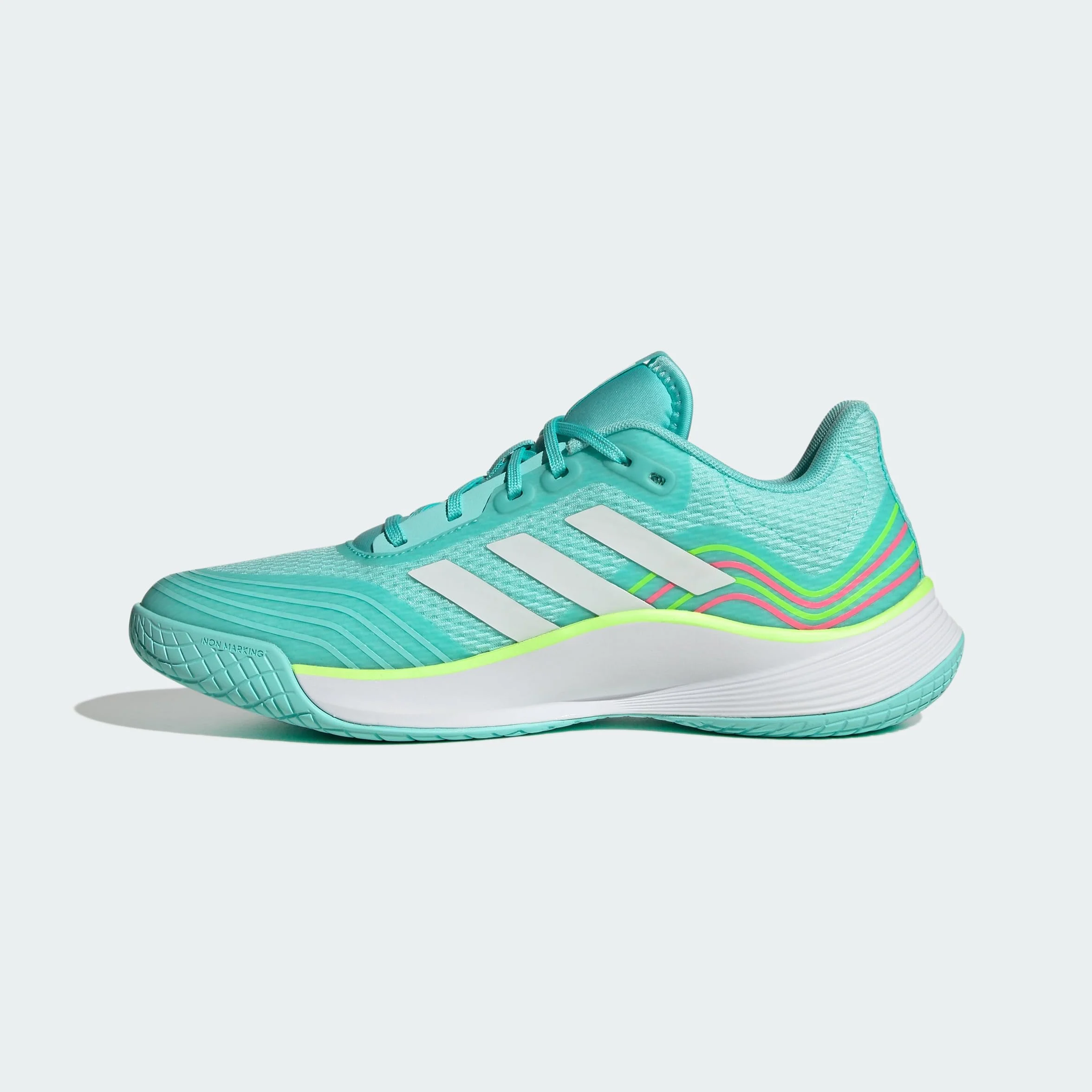 adidas Kobiety Novaflight Volleyball Shoes Flash Aqua Cloud White Lucid Lemon 41 1/3 EU