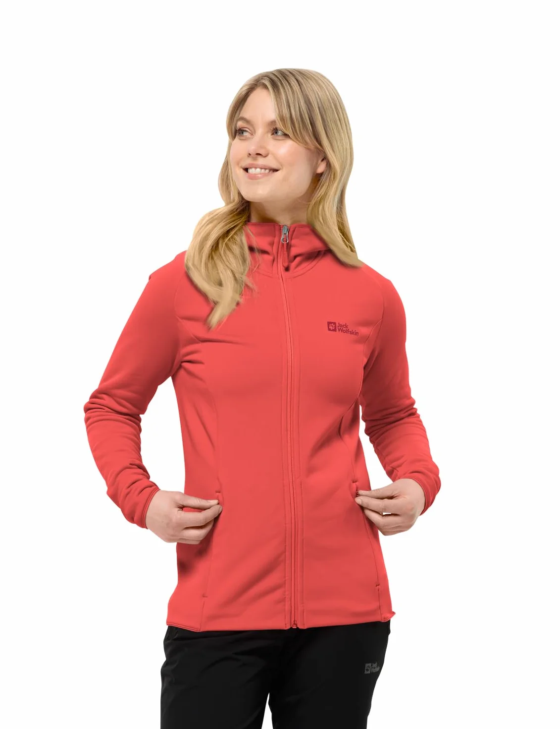 Jack Wolfskin BAISELBERG HOODED FZ W, Kurtka polarowa Kobiety