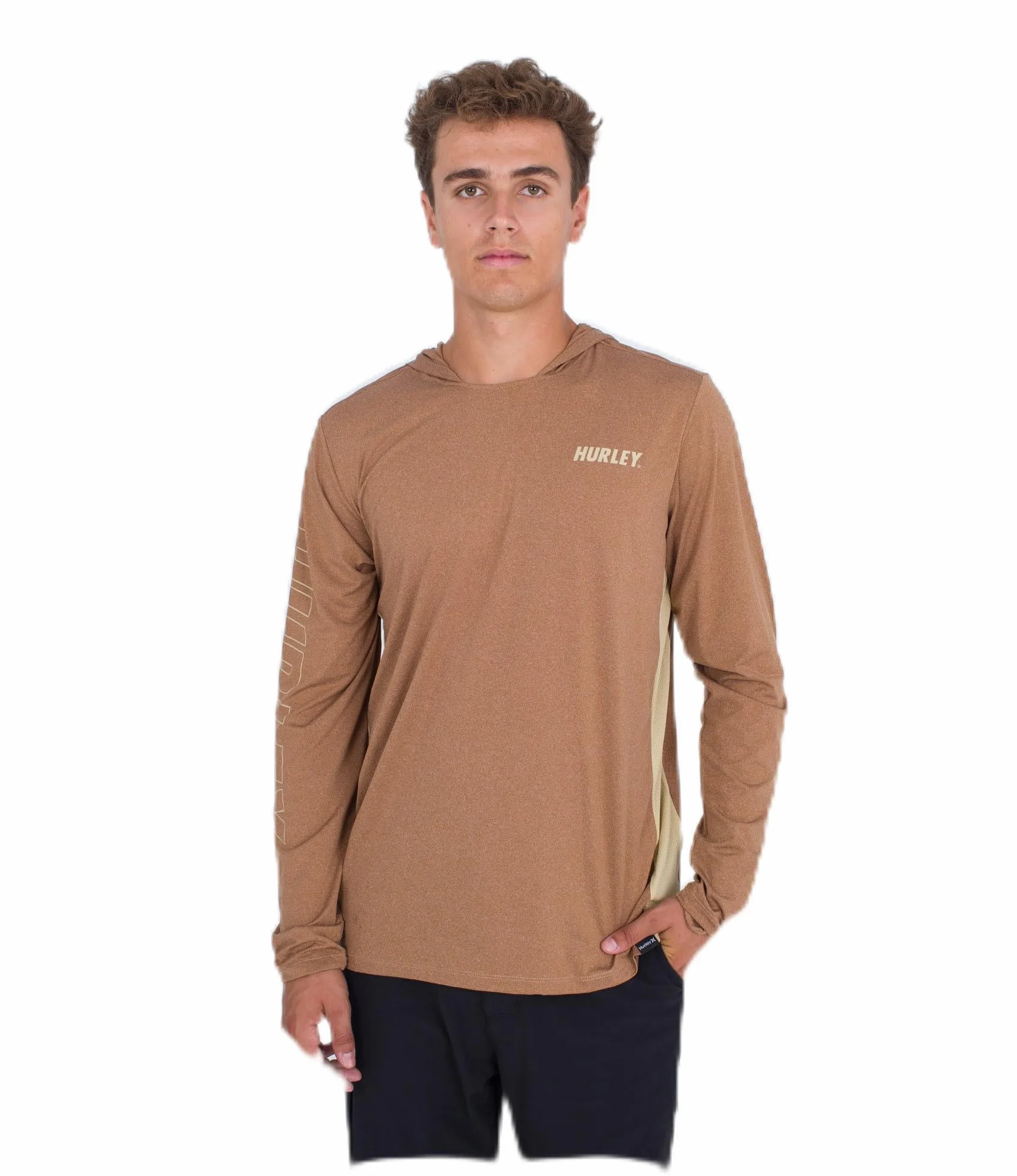 Hurley Rash Guard — koszulka Mężczyźni H2o-dri Atticus Ii Upf Ls Bluza Z Kapturem