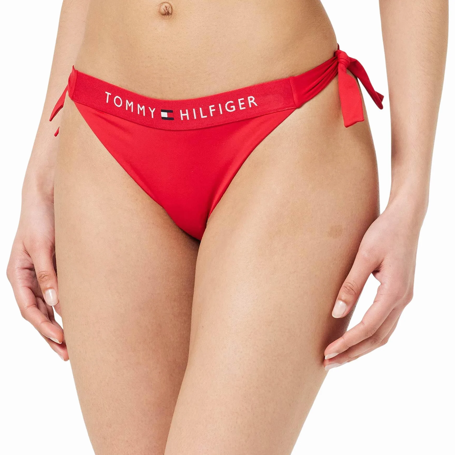 Tommy Hilfiger Damskie bikini boczne sznurowane, Primary Red, M