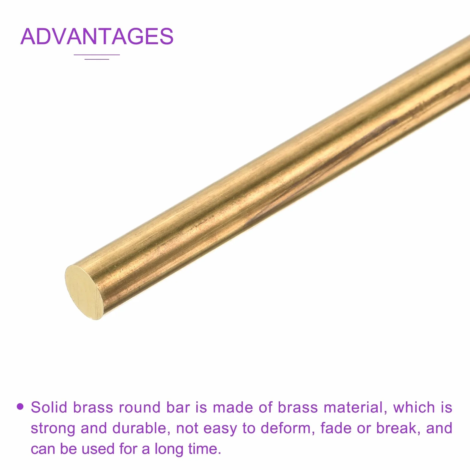 DMiotech 8 sztuk 3 mm x 300 mm mosiężne pręty, okrągłe pręty mosiężne do lutowania, mosiężny pręt tokarski, model wału samolotu, statek samochodowy