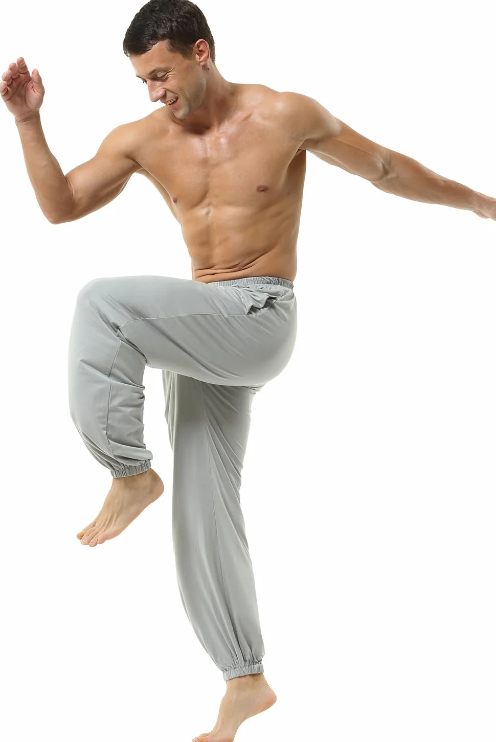 Hoerev Super Soft Modal Spandex Harem Yoga Pilates Spodnie