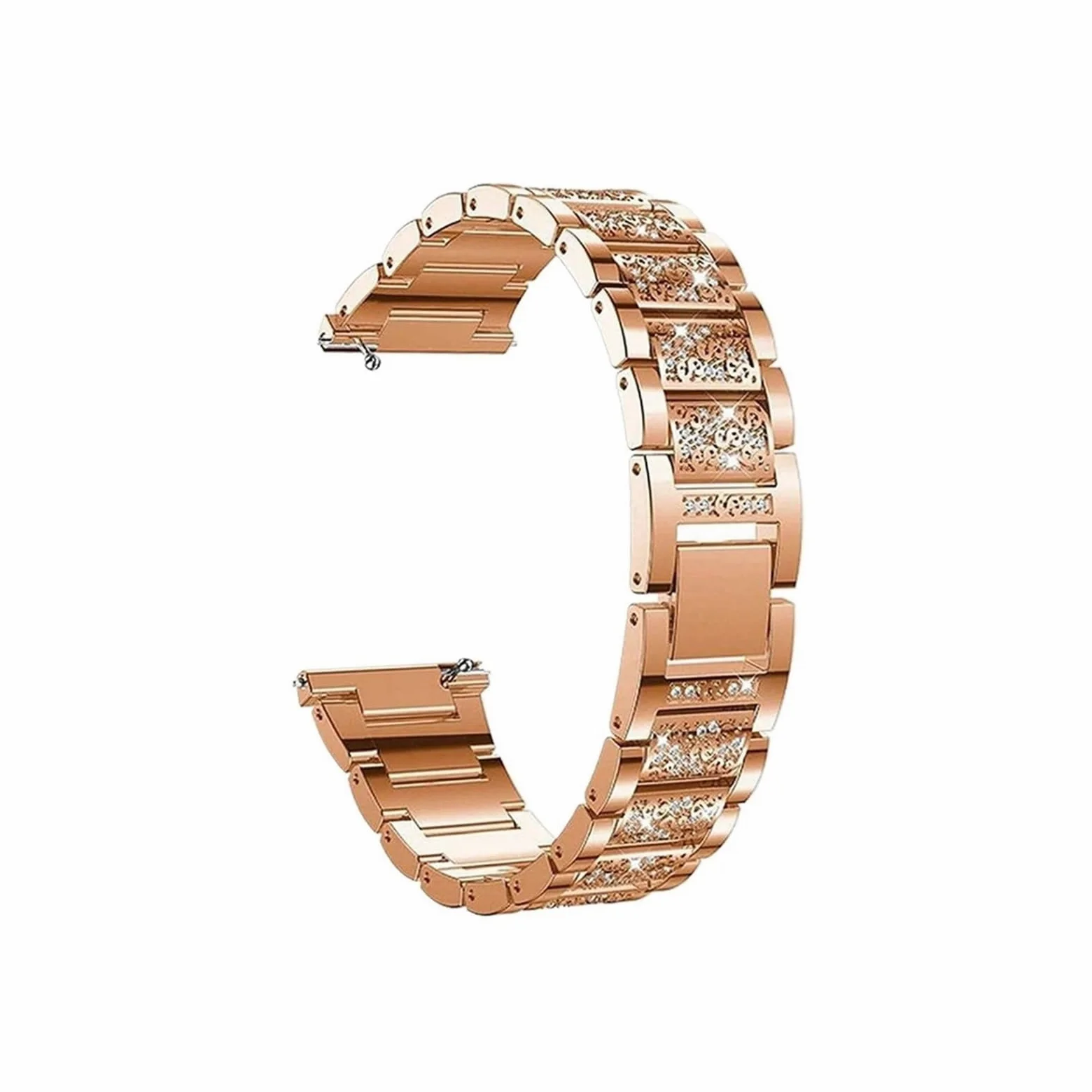 Pasek damski diamentowa bransoletka do zegarka Garmin Vivoactive 4 4S Venu 3 3S 2 2S SQ Vivomove HR metalowy stalowy 18mm 20mm 22mm