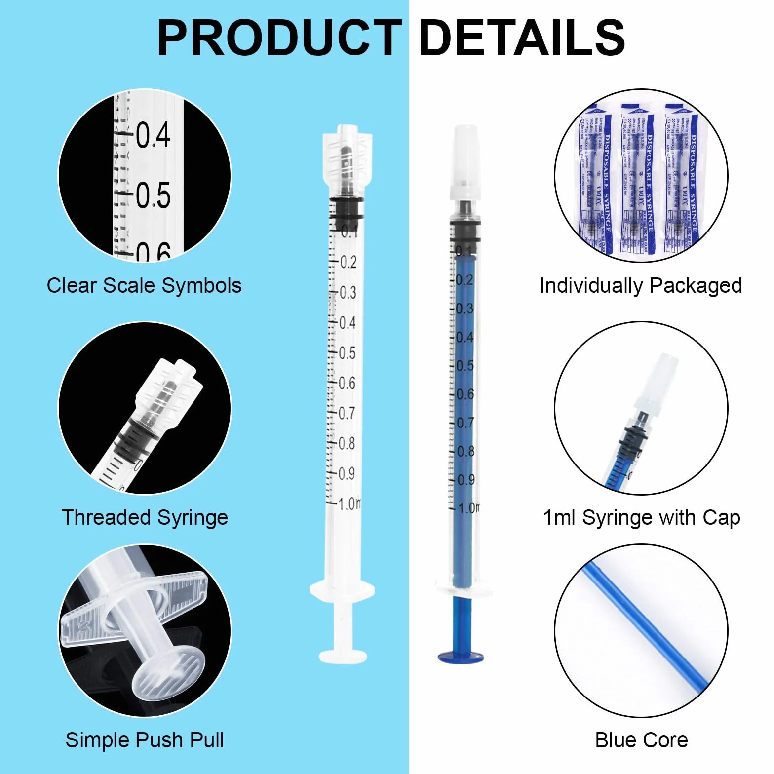 Zestaw strzykawek z siarą, 15 sztuk, 1 ml, 3 ml, 5 ml, 10 ml, strzykawka dozująca z tępą igłą i nasadką, strzykawka wielokrotnego użytku, plastikowa strzykawka do karmienia zwierząt, przemysłu,