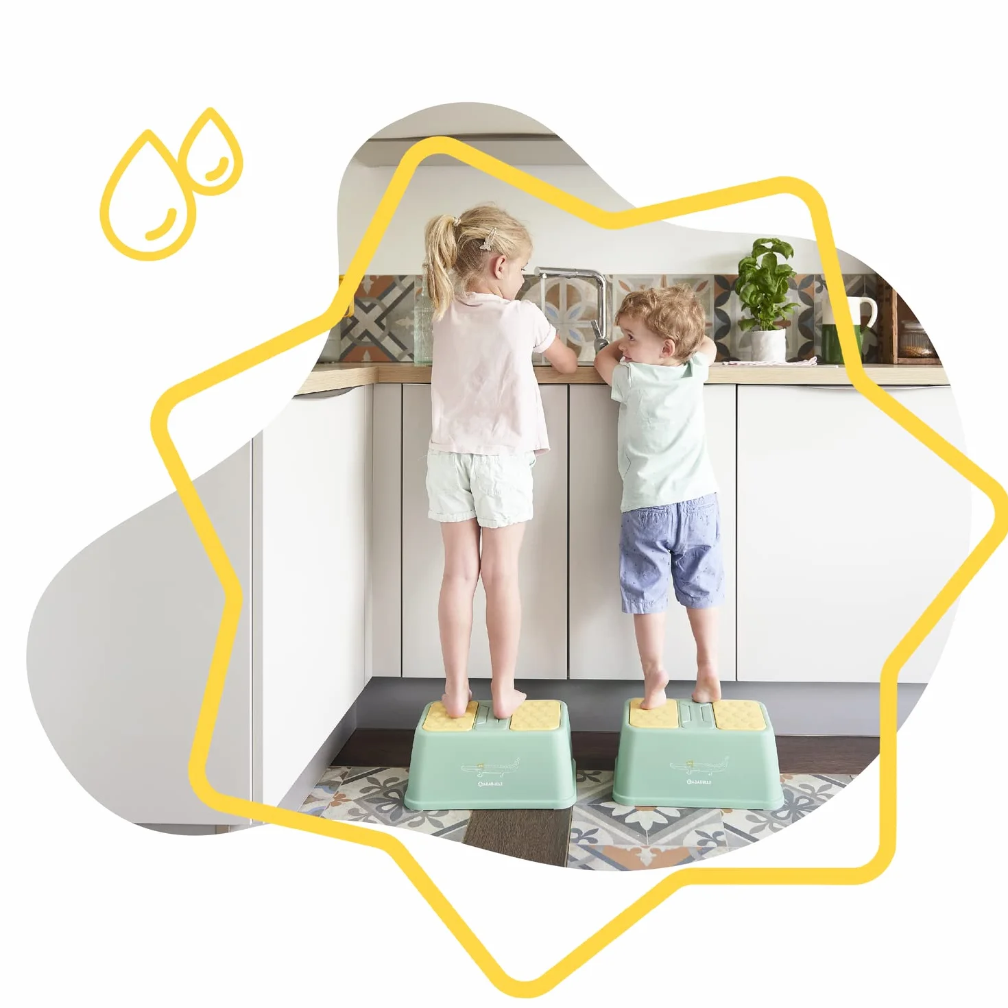 Badabulle nocnik szkolenia non-slip step stool