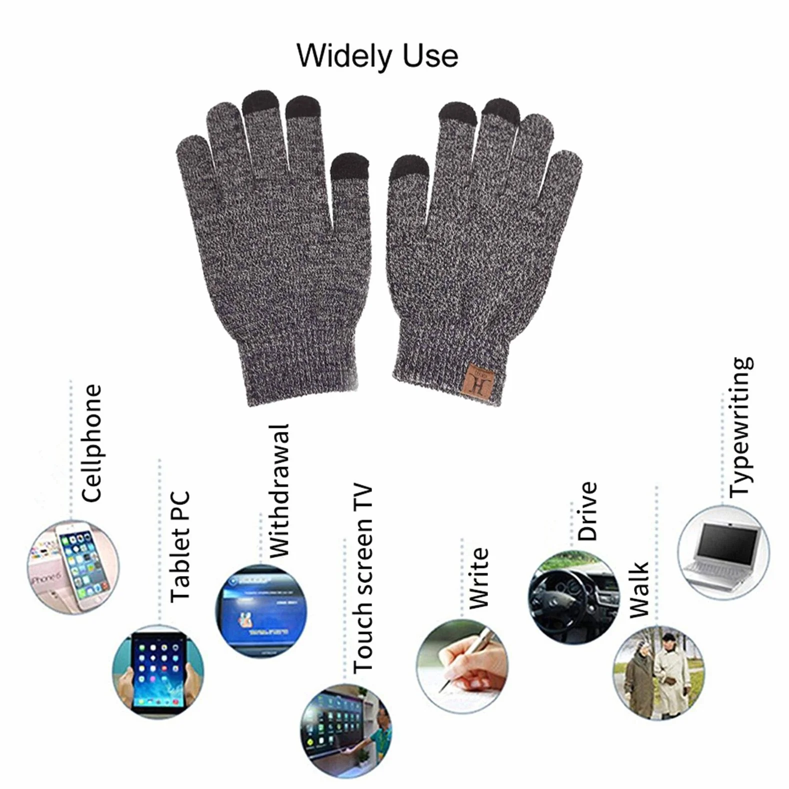 Unisex mężczyźni kobiety zima ciepła dzianinowa szydełkowa czapka beanie nieskończoność szalik rękawiczki do ekranów dotykowych zestawy gruby ocieplacz na szyję luźna czapka z czaszką sporty na