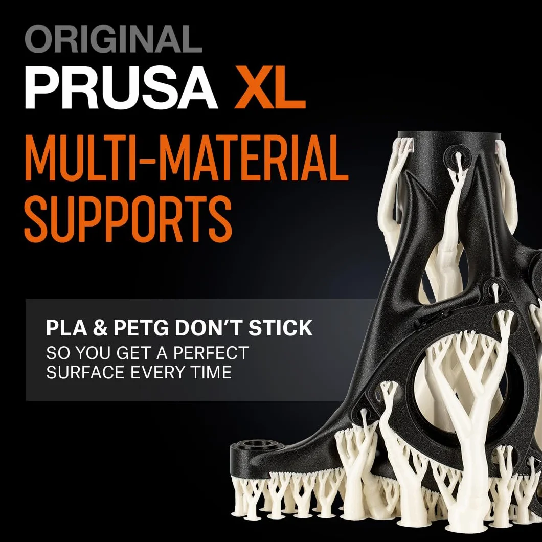 Original PRUSA Drukarka 3D XL zmontowana 5 głowic narzędziowych, drukarka 3D CoreXY na dużą skalę, zmontowana i przetestowana, pojemność konstrukcji 35 x 30 cm x 40 cm, 5 głowic
