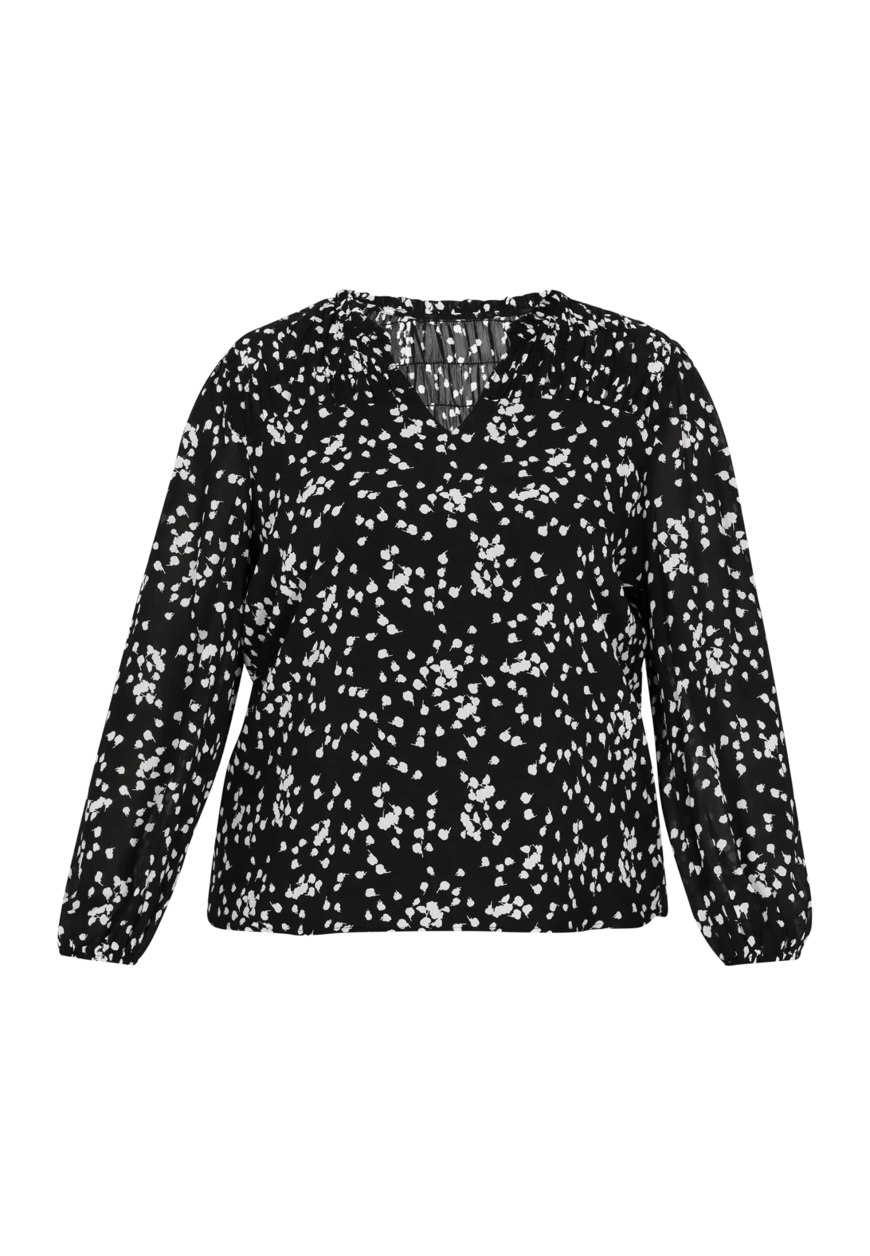 caspio Damska bluzka plus size, czarna