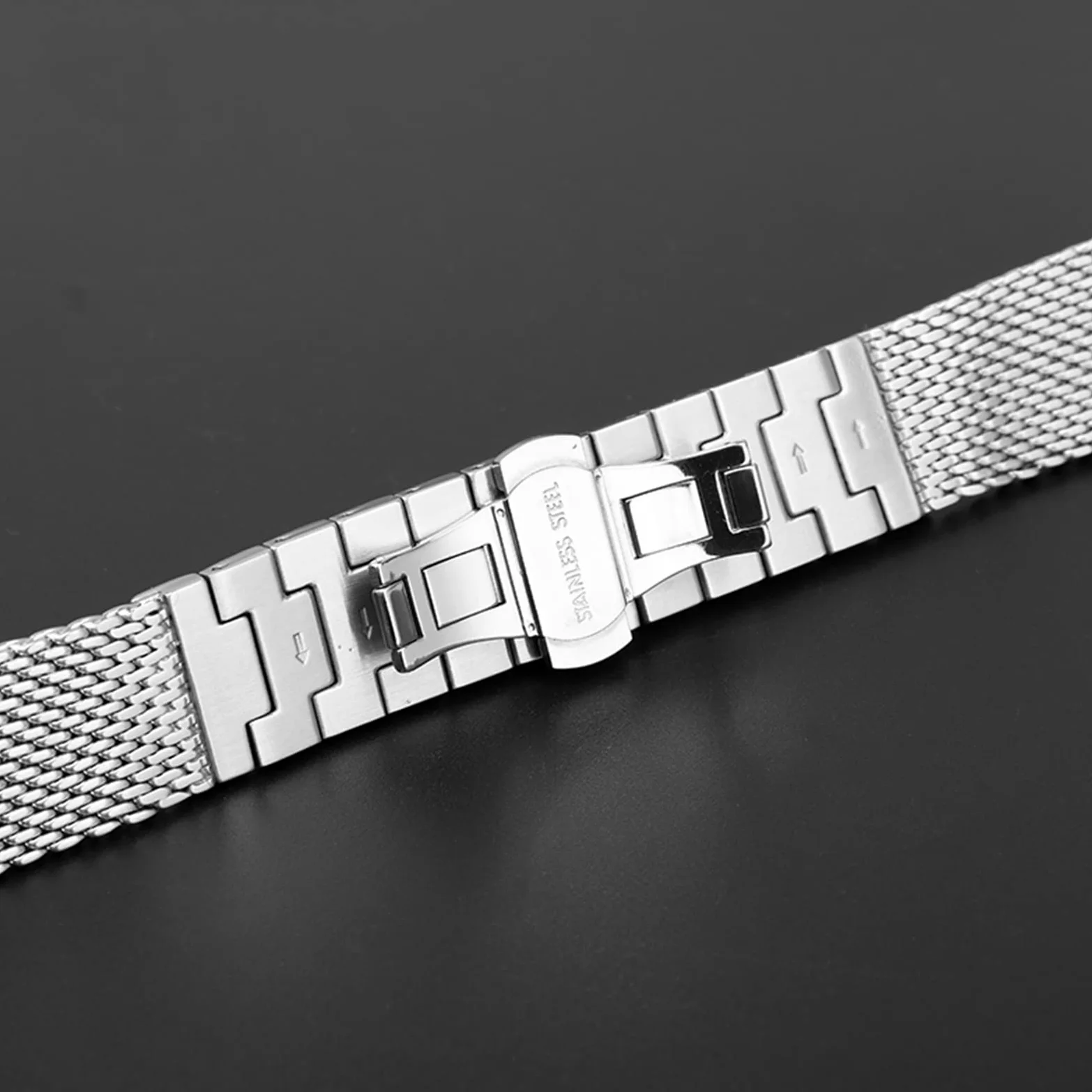 Dla obywatela JY8078 JY8037 JY8031 pasek do zegarka męski luksusowy 22MM 23MM Milan Mesh bransoletka ze stali nierdzewnej