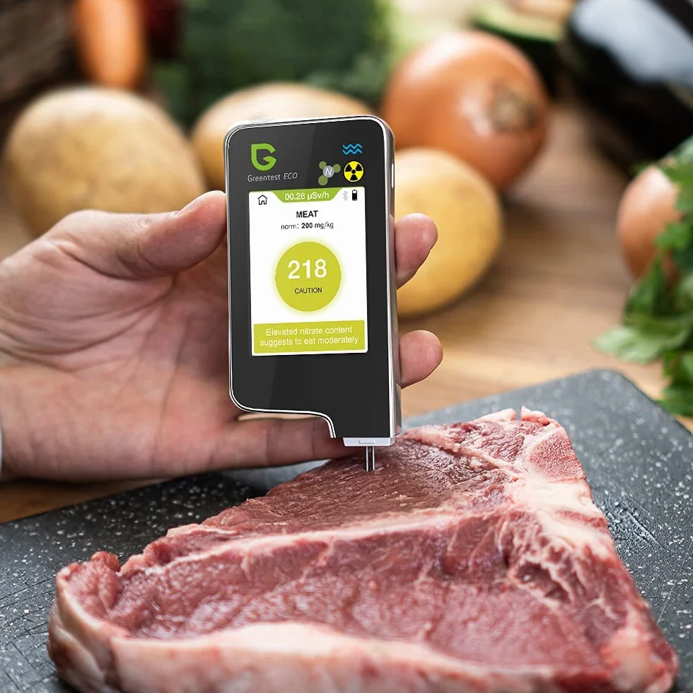 Greentest Eco 6 licznik Geigera Nitrattester do mięsa i ryb Tester TDS Tester wody Detektor promieniowania Licznik promieniowania Tester nitrytów urządzenie do pomiaru geigera dozymetr Tester nitrytów