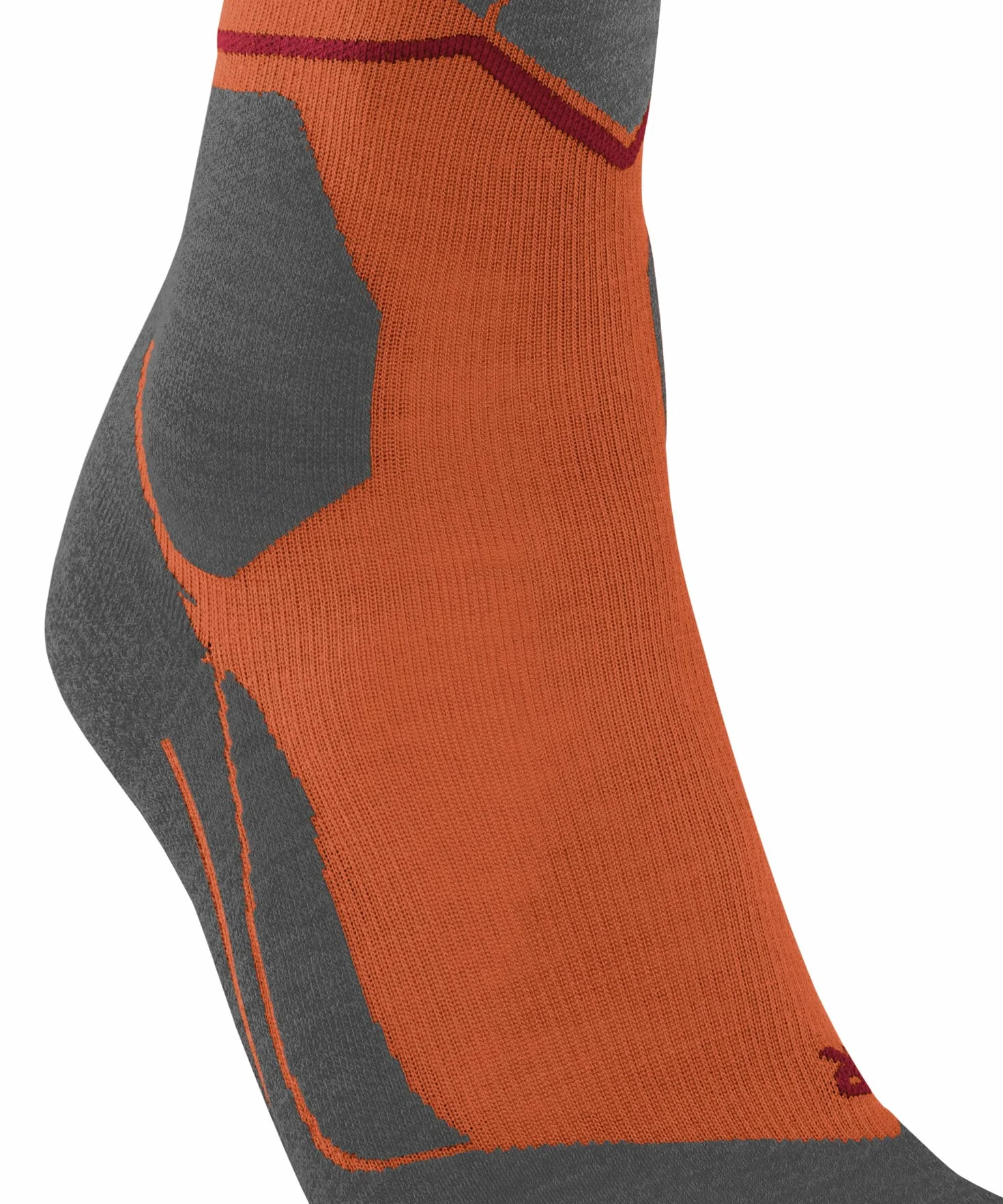 FALKE Skarpety narciarskie SK4 Energizing Light M Wełna kompresyjne Pomarańczowy Flash Orange 42-43