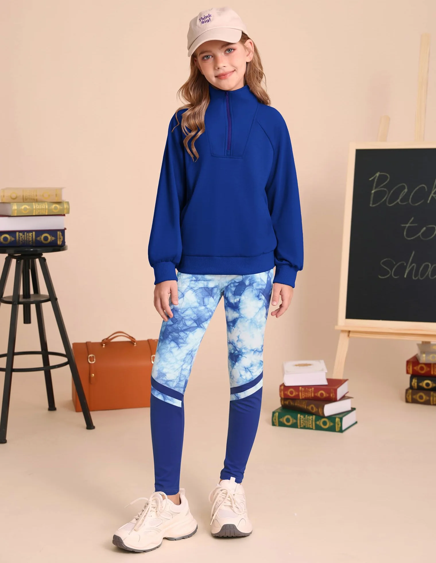 GRACE KARIN Dziewczęcy zestaw 2 szt. bluza z długim rękawem legginsy