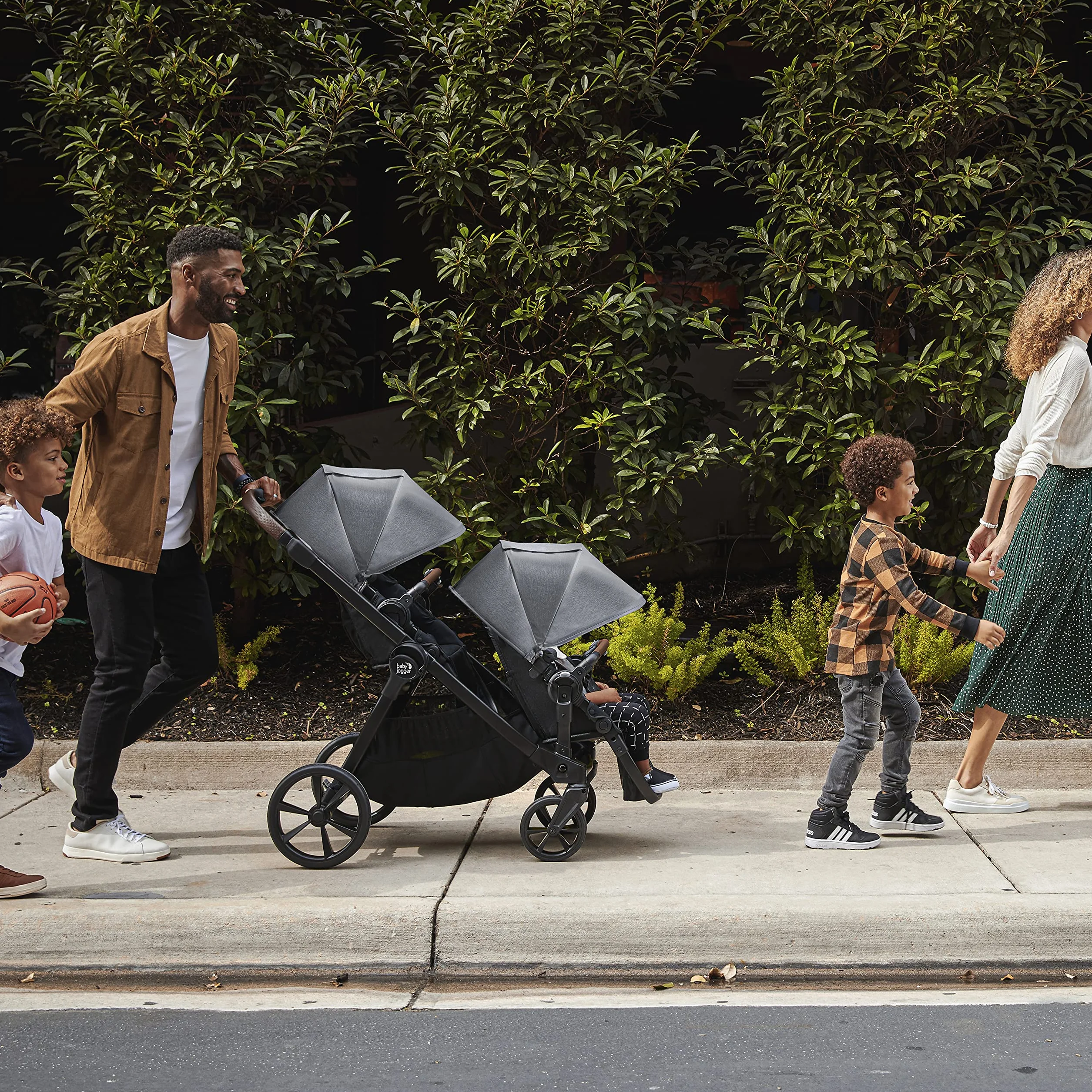 Baby Jogger City Select 2 modułowy wózek dla rodzeństwa, bliźniaków | lekki i kompaktowy wózek dziecięcy kombi | 28 kombinacji | Radiant Slate