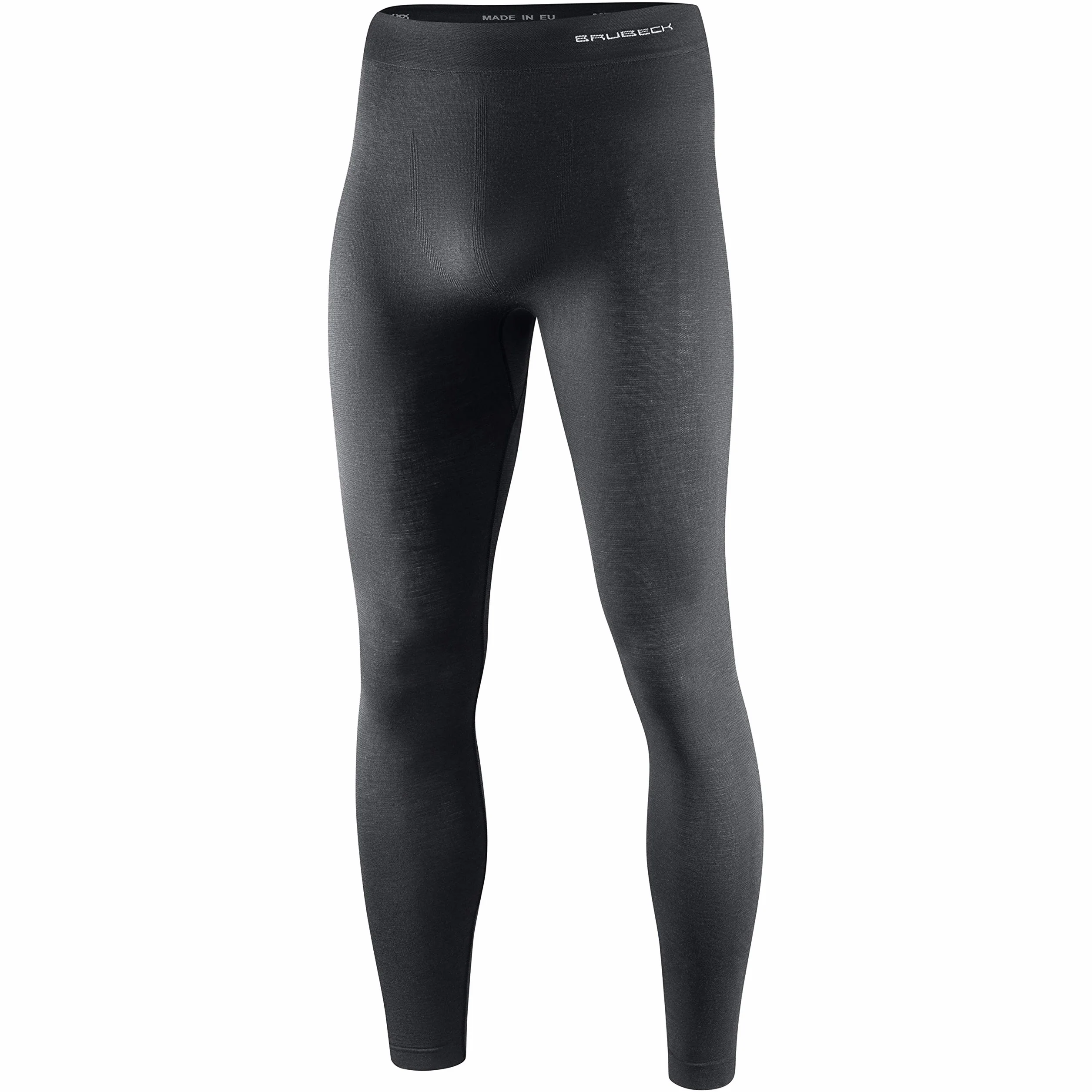 BRUBECK Męskie długie spodnie funkcyjne oddychające | legginsy funkcjonalne bezszwowe | legginsy | bielizna funkcyjna dla mężczyzn 41% wełna merino | rozm. XL | LE10930