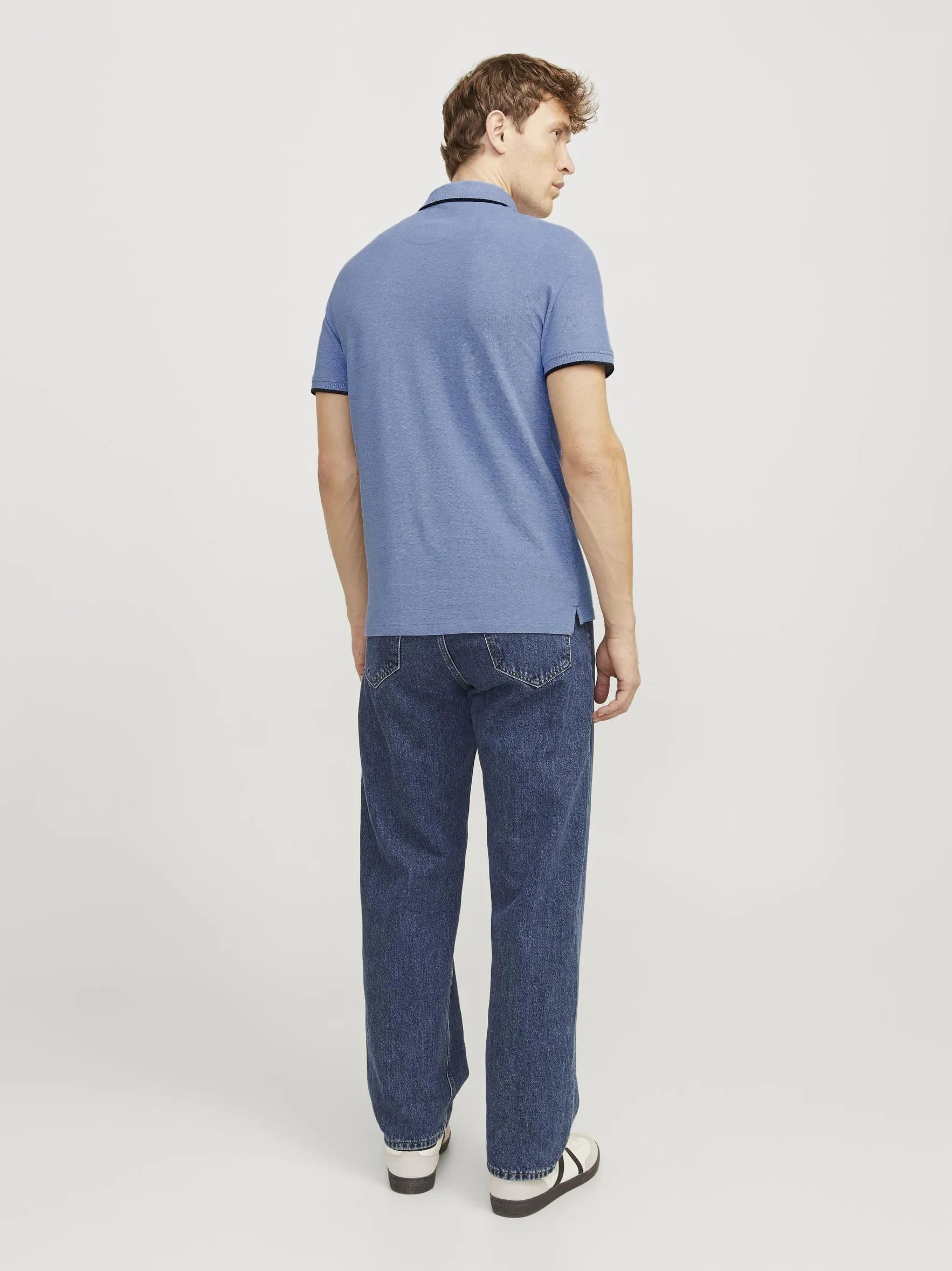 JACK & JONES Jjepaulos Polo Ss Noos Koszulka polo Mężczyźni , Bright Kobalt , XXL