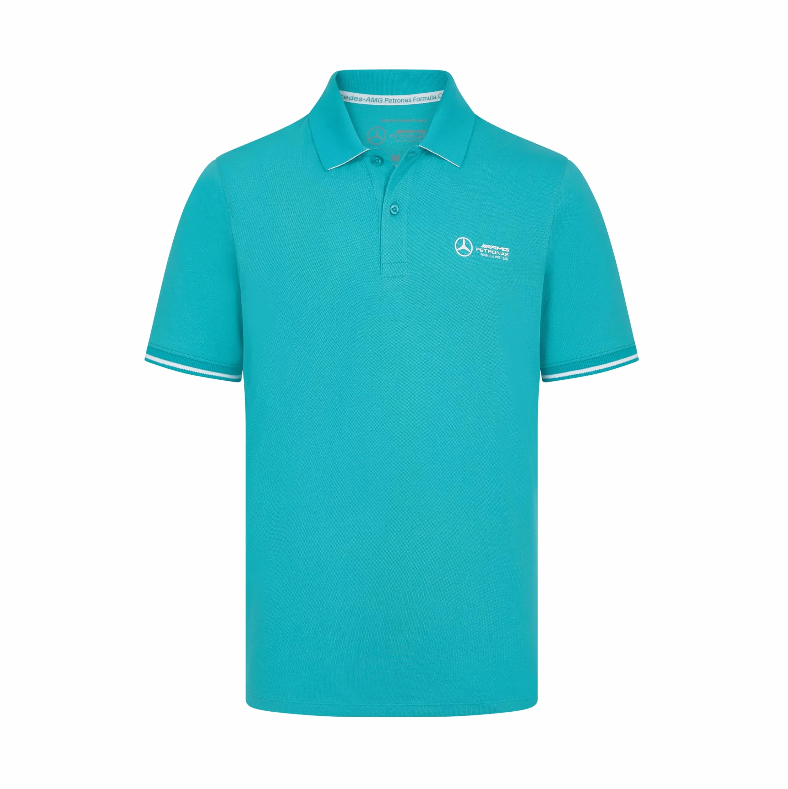 Mercedes AMG Petronas Męska koszulka polo F1 3D logo zespołu