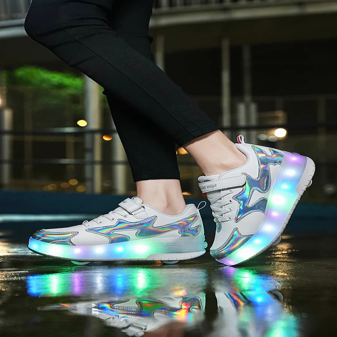 Kowo Buty LED Wielokolorowe dla Dzieci Wrotki Rozmiar 10-6 35 EU
