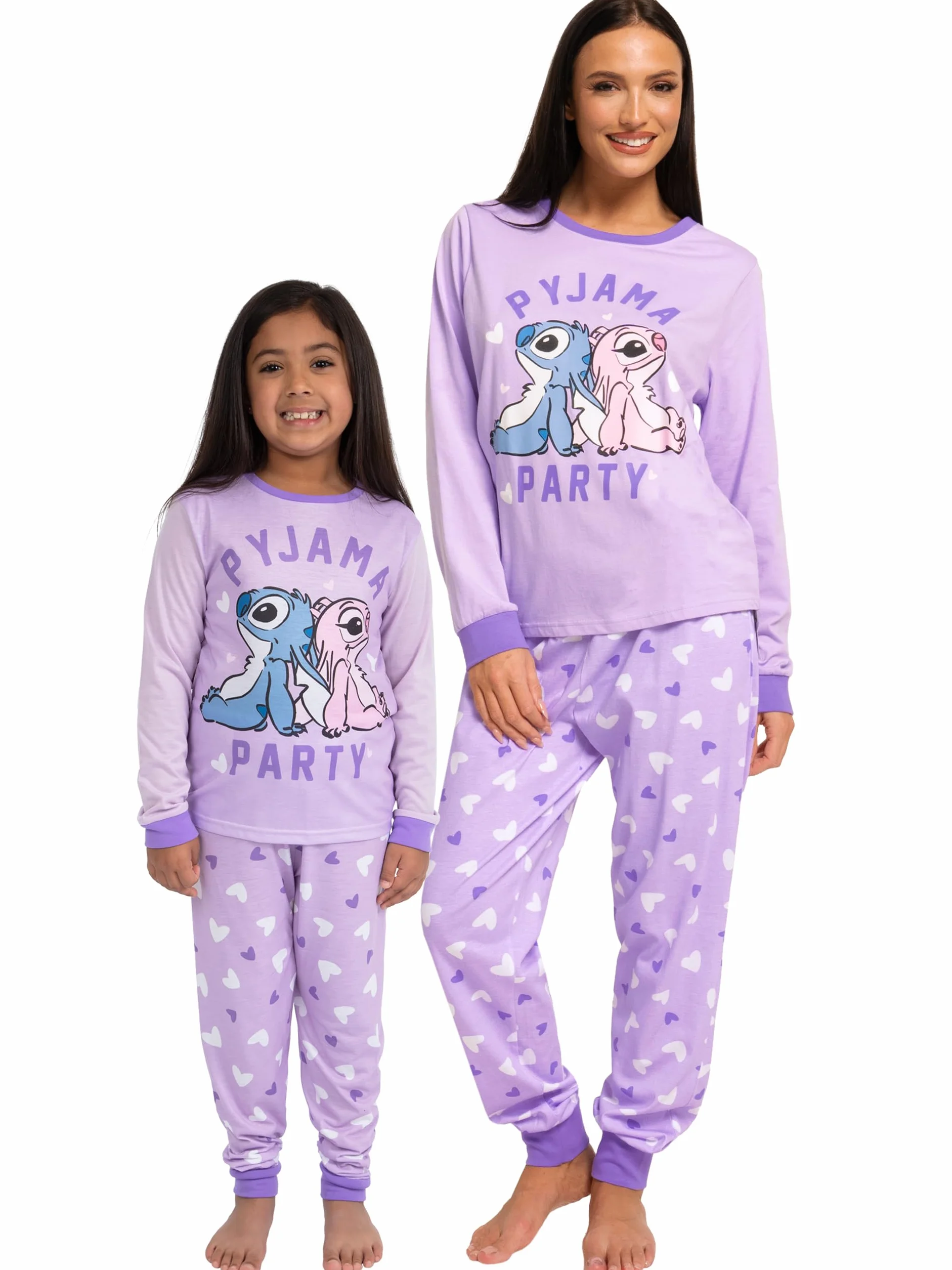 Disney Lilo I Stitch Piżama | Piżama Stitch I Angel Dla Dziewczynek | Dopasowane Piżamy Mama I Córka | Matching PJs