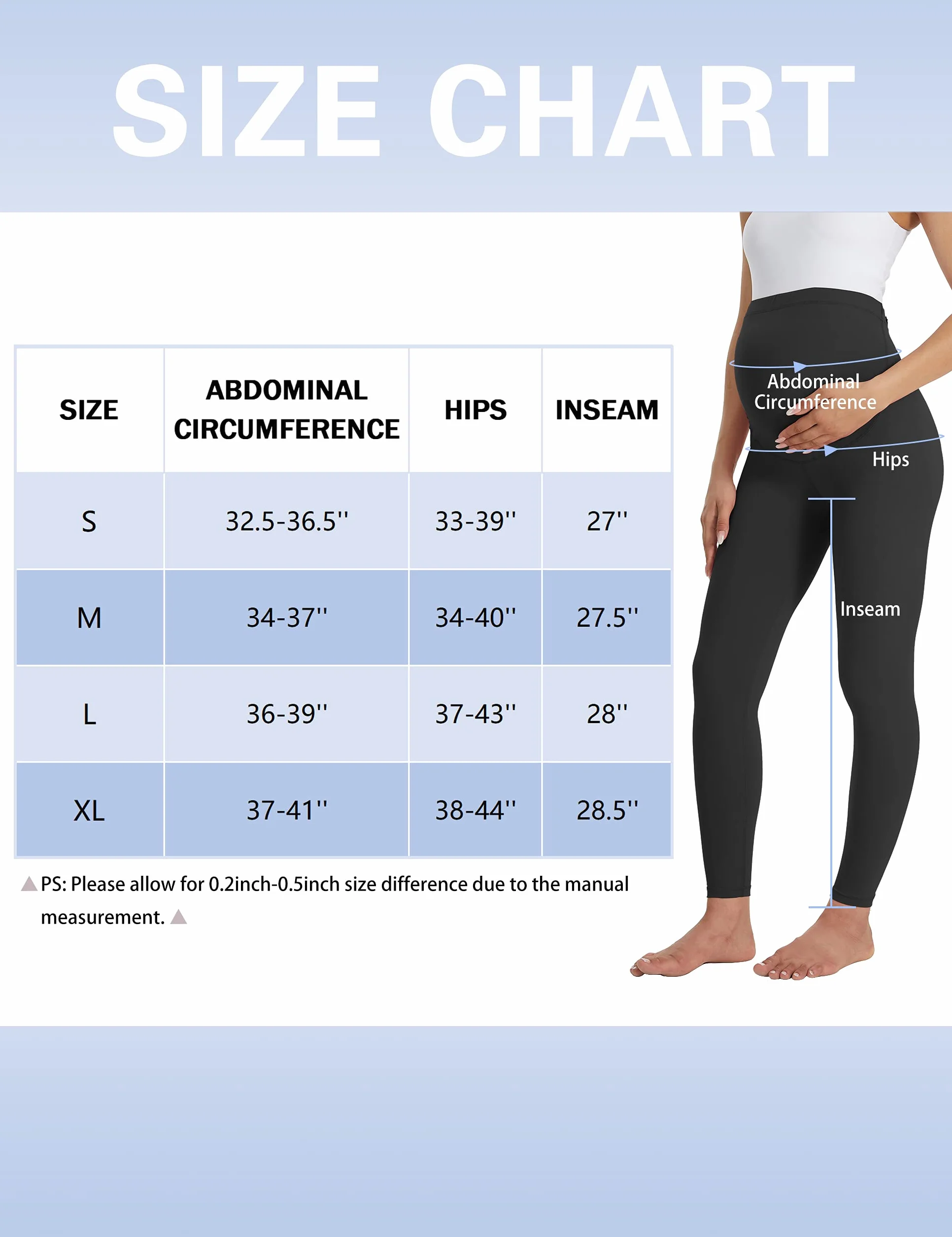 Buttergene Damskie legginsy ciążowe dla kobiet w ciąży odzież aktywna trening joga spodnie