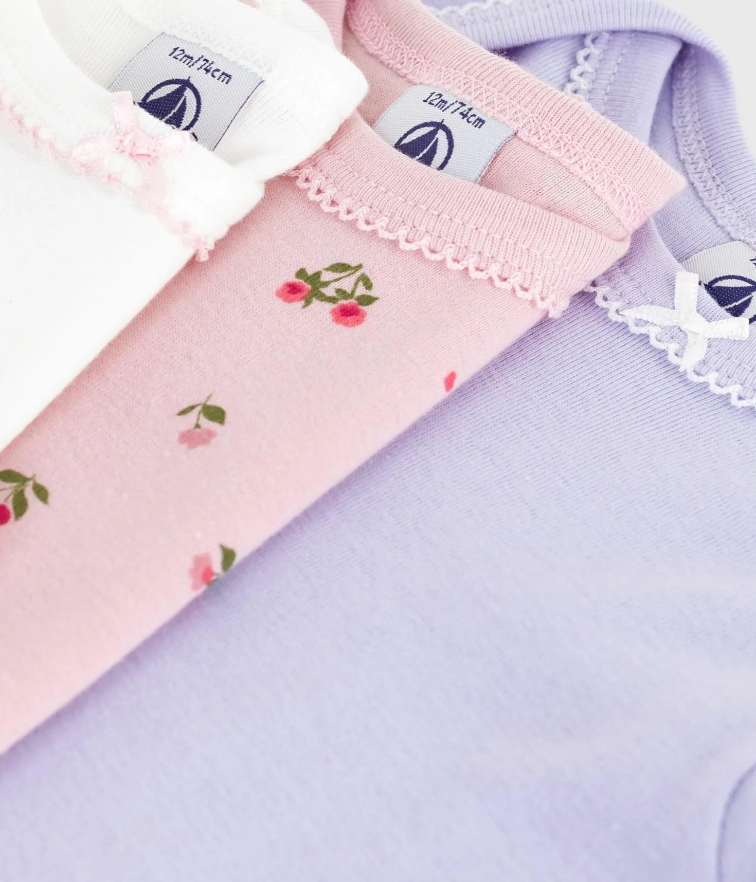 Petit Bateau Zestaw X3 Bod Bielizna DZIEŃ Mixed Baby (zestaw 3 sztuk)