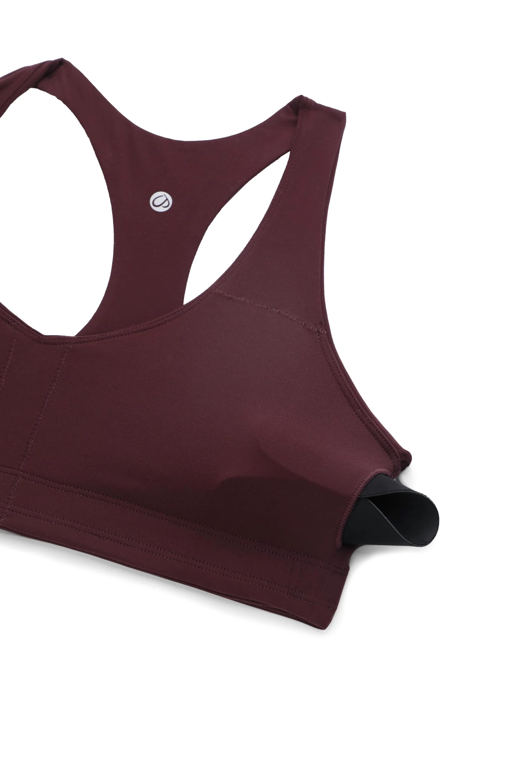 CRZ YOGA Butterluxe Biustonosz sportowy damski z dekoltem w serek – podtrzymujący bokserkę bez fiszbin wyściełany sportowy top do jogi
