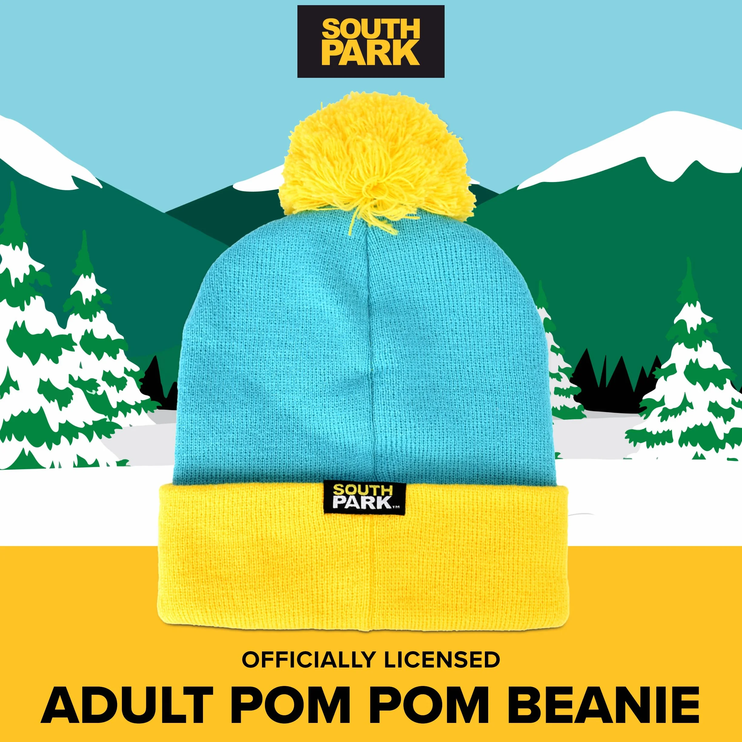 Concept One Czapka beanie Mężczyźni South Park Character Cosplay Headwear, Stan Marsh, Kyle Broflovski, Eric Cartman, and Kenny Mccormick Designs