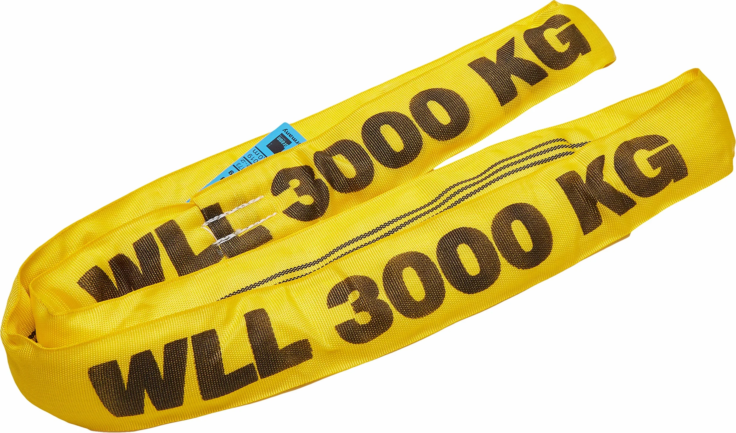 Braun 30021RS pętla okrągła o nośności 3000 kg, obwód 2 m, bez końca, z rdzeniem poliestrowym, żółta