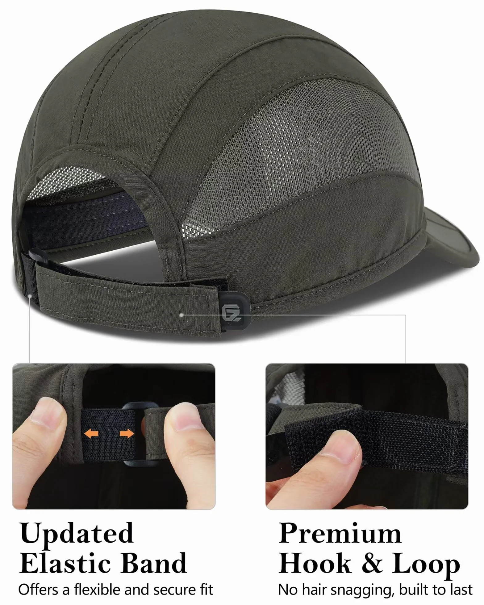 GADIEMKENSD Unstructured Quick Dry Sports Cap Outdoor Sun Protective Unisex