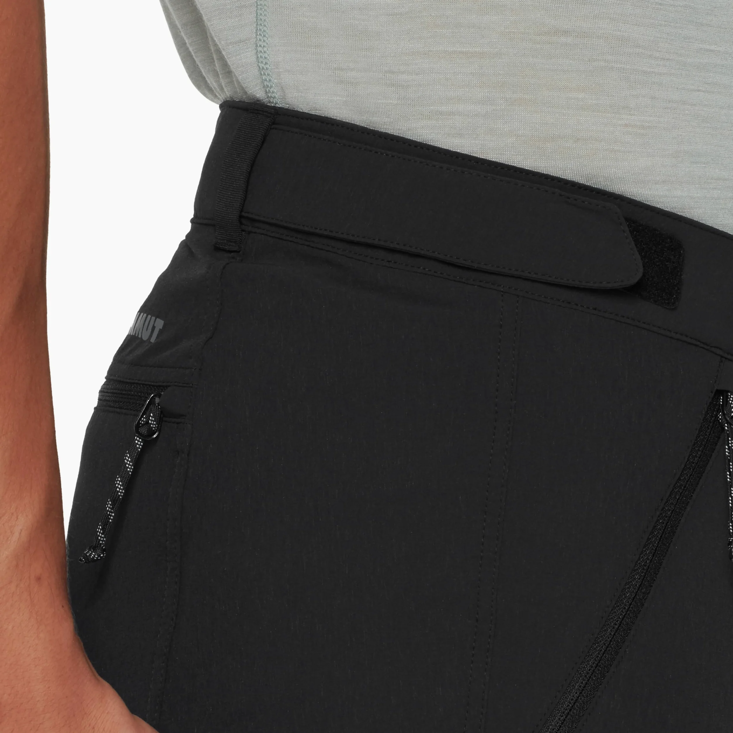 Mammut Runbold IV Zip Off Pants Men – Spodnie Męskie Trekkingowe z Odpinanymi Nogawkami | Oddychające i z Ochroną UV | Rozmiar 46 Długie, Czarny
