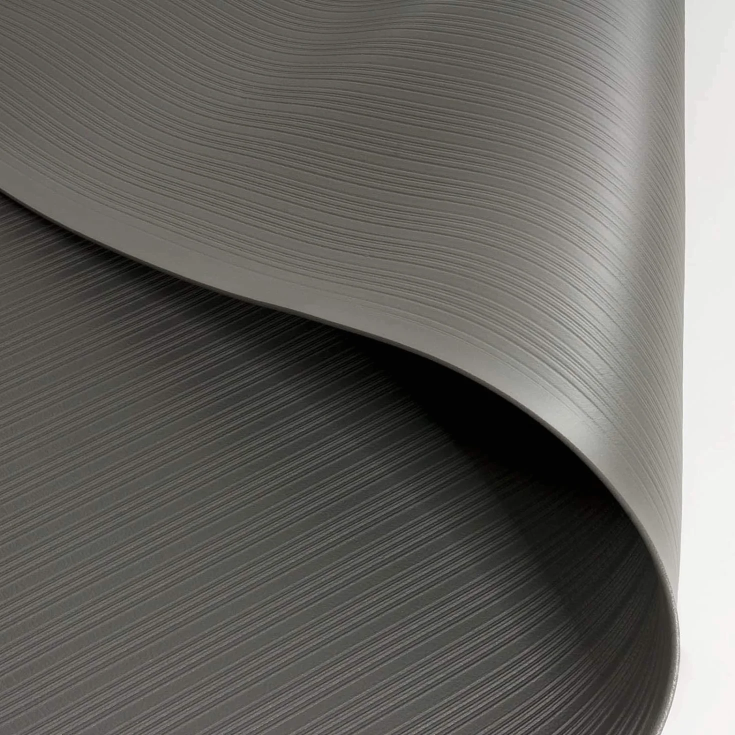 Floordirekt Mata przeciwzmęczeniowa Soft Work-Mat 120 x 250 cm, szara – ergonomiczna mata na miejsce pracy, prążkowana, antypoślizgowa i amortyzująca powierzchnia