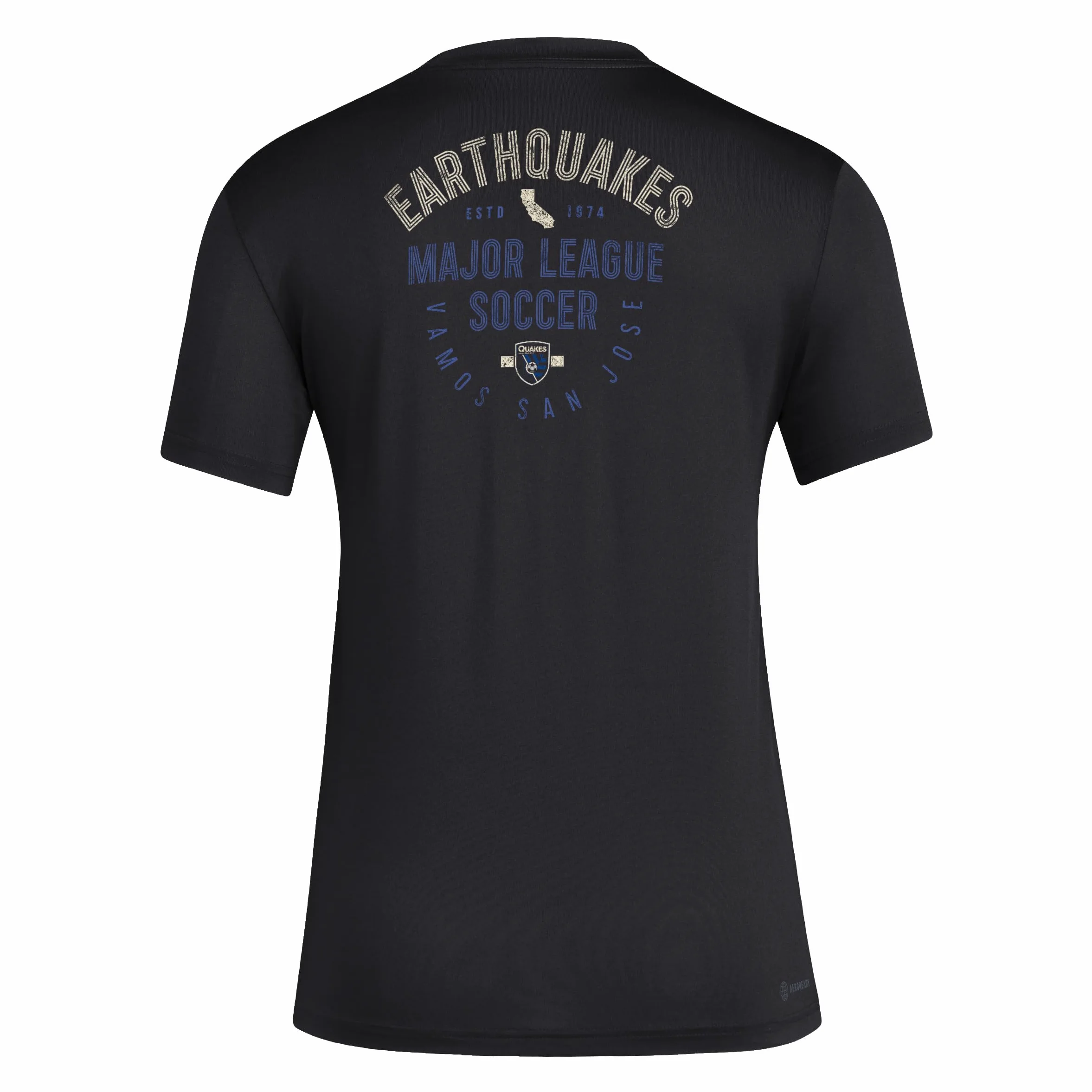 adidas San Jose Earthquakes T-shirt z krótkim rękawem Kobiety San Jose Earthquakes Short Sleeve Pre-game T-shirt