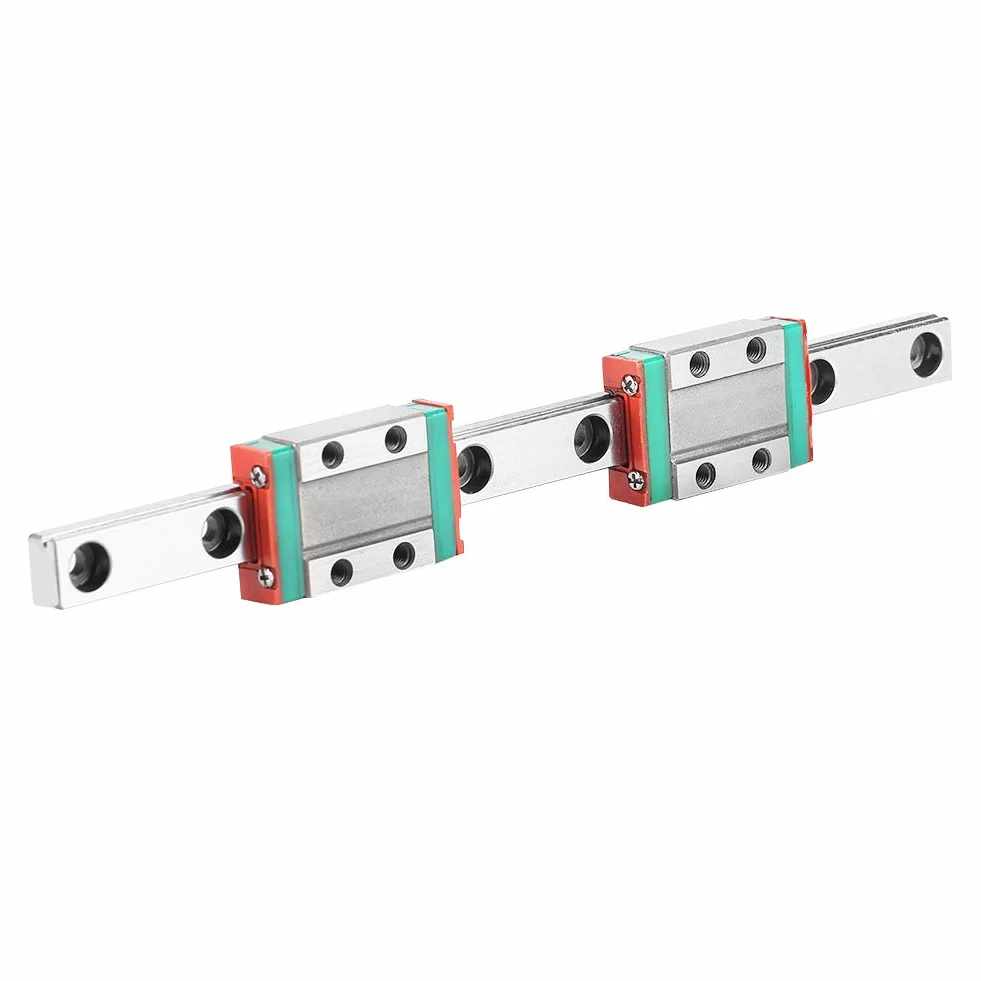 Miniaturowa szyna liniowa prowadnica, MGN9B 150 mm Mini Linear Rail Guide, prowadnica liniowa o szerokości 9 mm, z 2 blokami przesuwnymi MGN9B, odporna na rdzę i wysoka precyzja