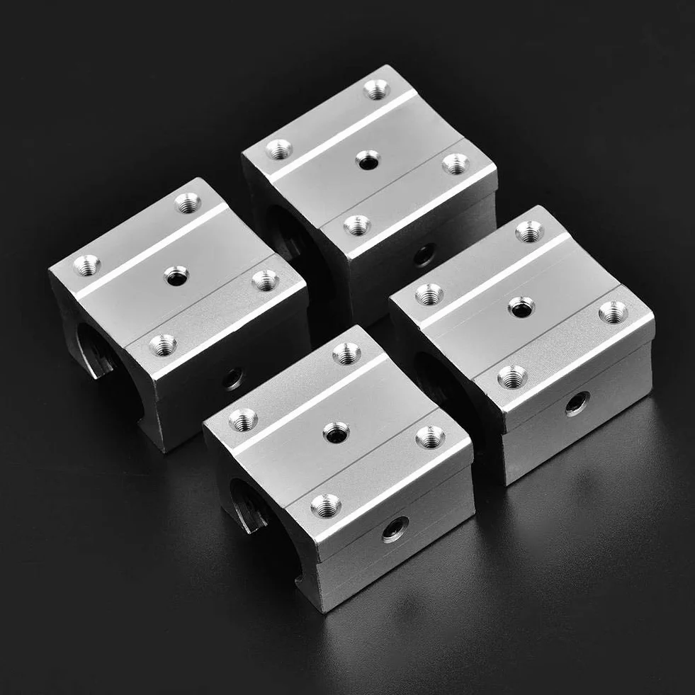 4 szt. SBR16UU 16 mm aluminiowy otwarty liniowy blok łożyska ślizgowy do części routera CNC