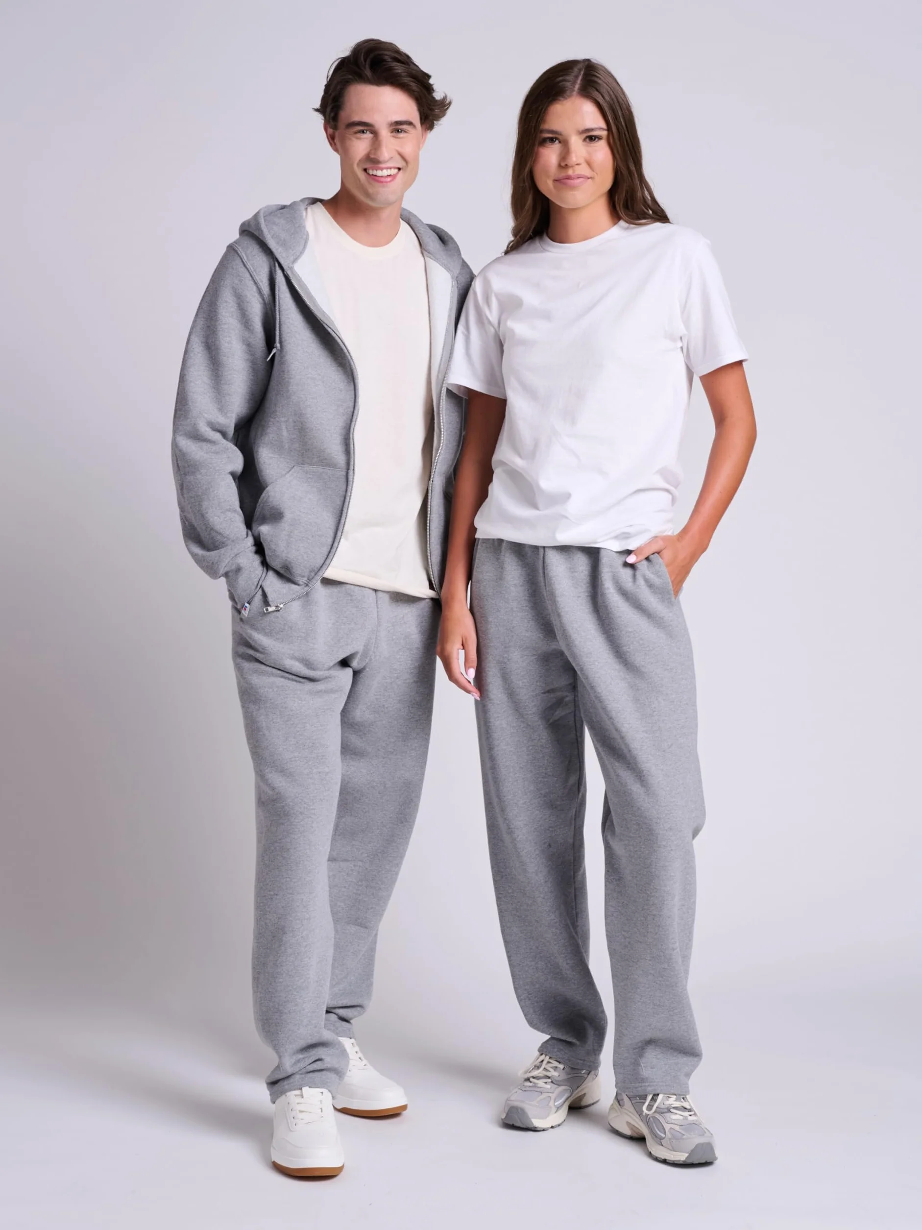 Russell Athletic Dri-power Open Bottom Sweatpants With Pockets - Spodnie dresowe Mężczyźni