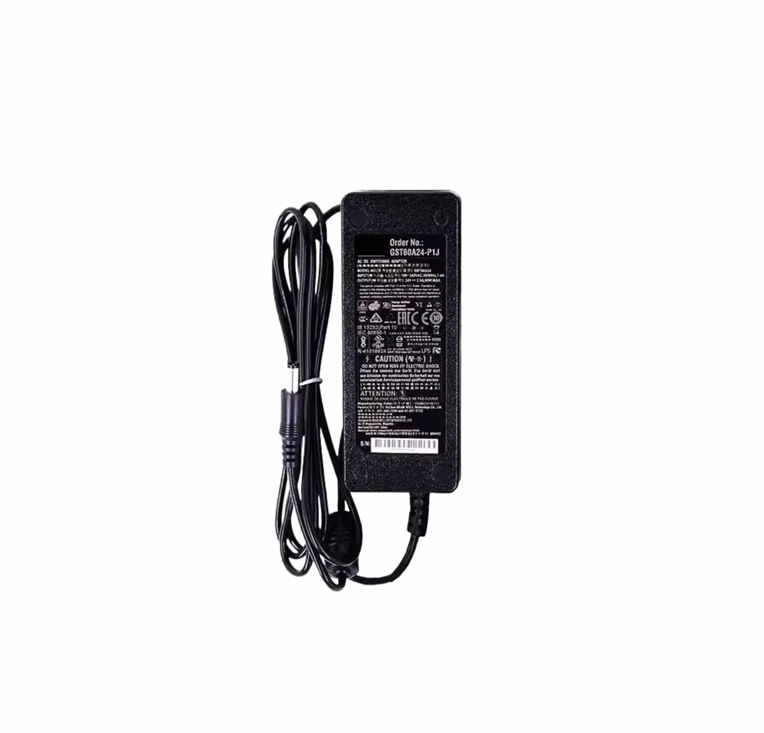 GST60A12-P1J AC-DC 60W GST60A 12V 5A Adapter przemysłowy