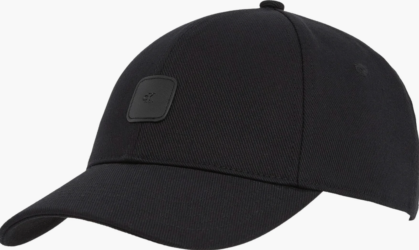 CALVIN KLEIN JEANS Damskie MONO SKÓRZANE CZAPKA TWILL CAP LV04K5052G, czarny, jeden rozmiar, Czarny (na czarny), Rozmiar uniwersalny