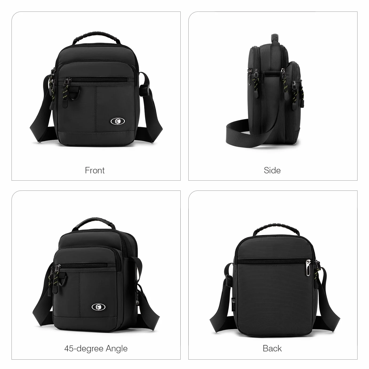 SPAHER Męska Torba na Ramię Lekka Biznesowa Męska Torba do Wieszania Wodoodporna Torba na Nadgarstek Typu Crossbody Torba na Ramię Męski do IPada na Zewnątrz Codziennego