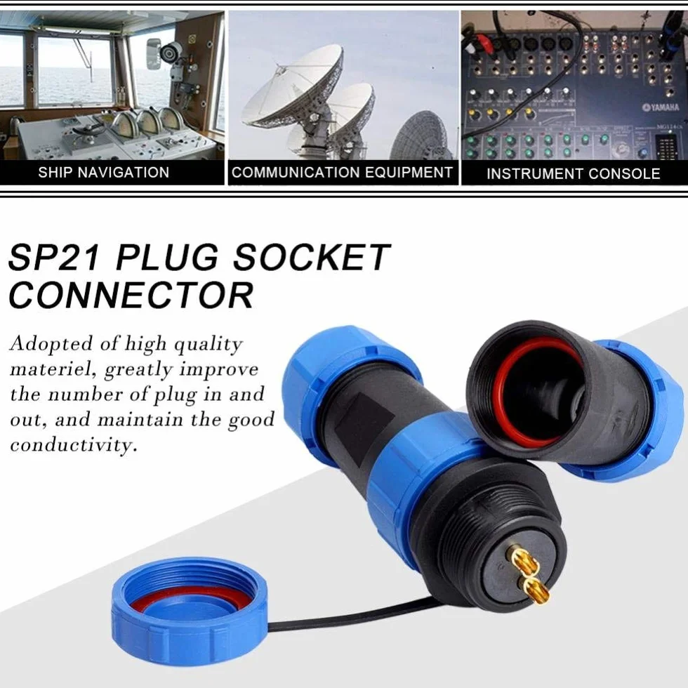 Luftfahrtstecker SP21 IP68 2/3/4/5/7/9/12-poliges Anschlussstecker Mit Wasserdichtem Steckverbindungskabel Für Aviation-Stecker, Lotnictwo Und Elektronische Geräte (2 PIN)