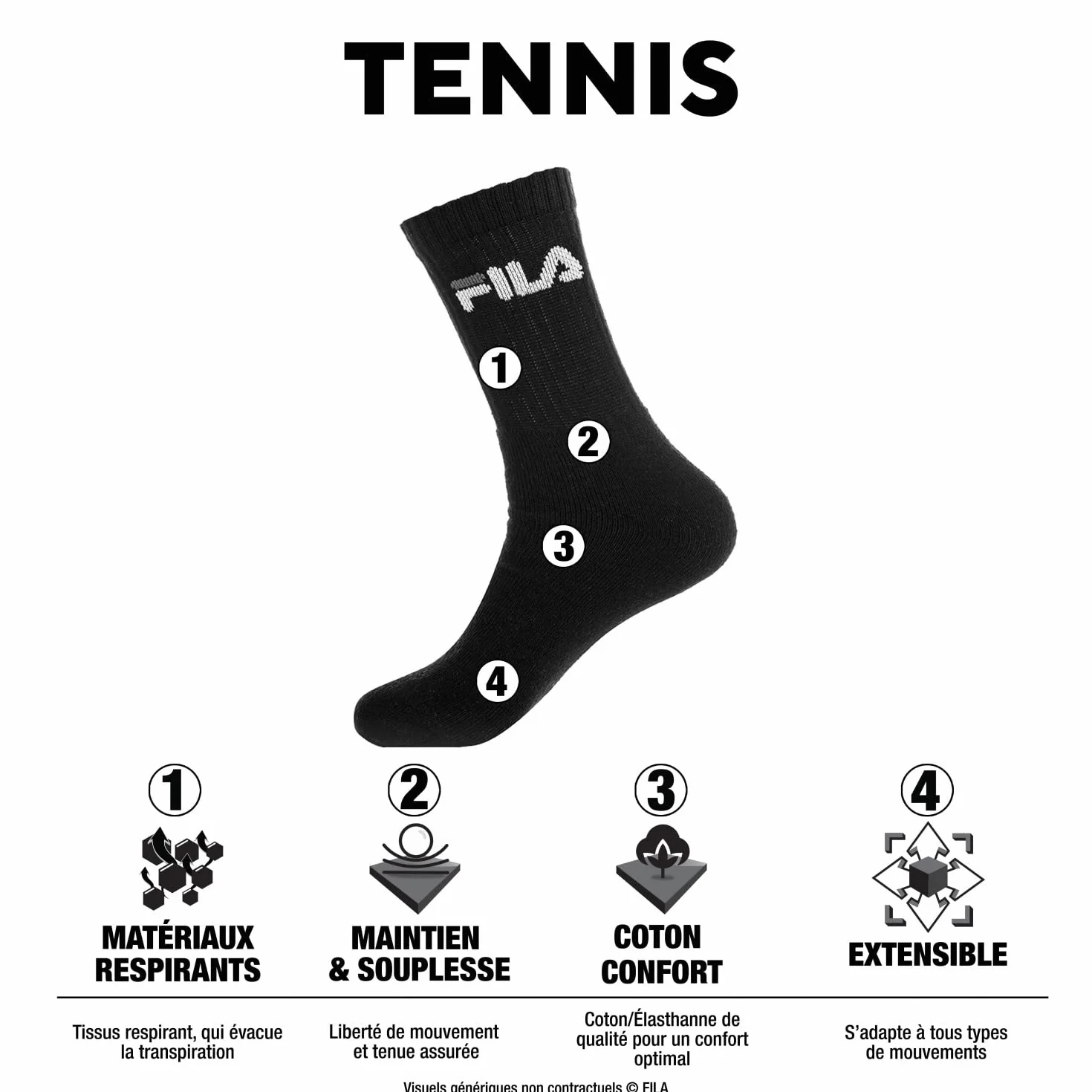 Fila Skarpetki Mężczyźni Am/Tnx6 Wielokolorowy 43-46 EU